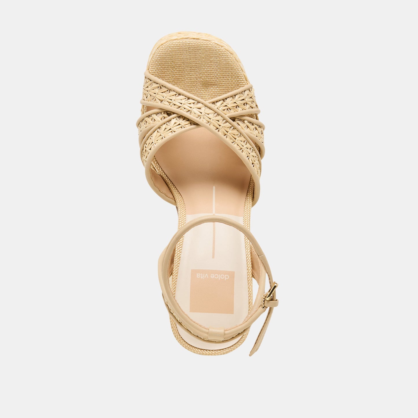 Danila Lt Natural Cross Hatch Raffia Heels Dolce Vita New