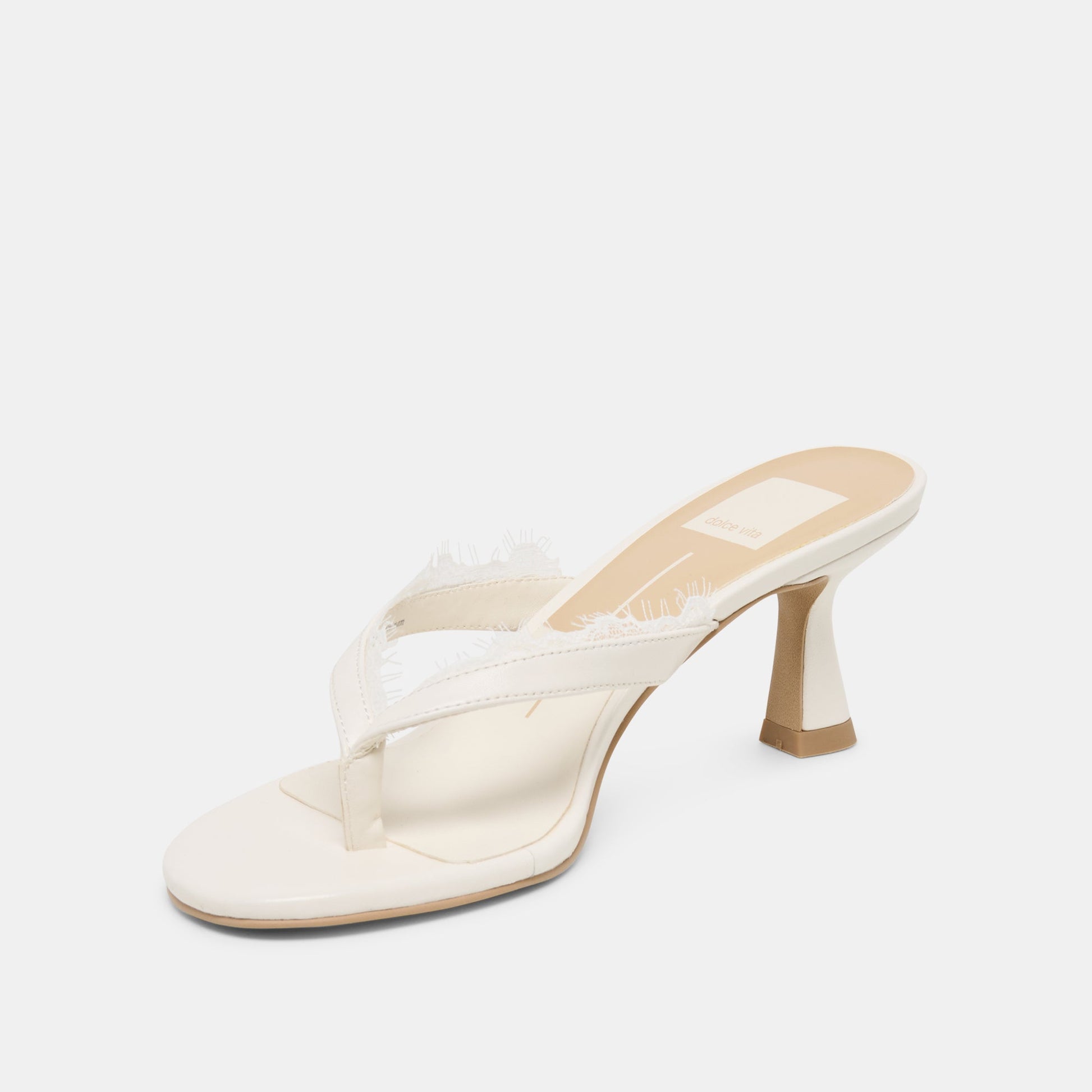 Daksie Lace True White Leather Heels Dolce Vita Online