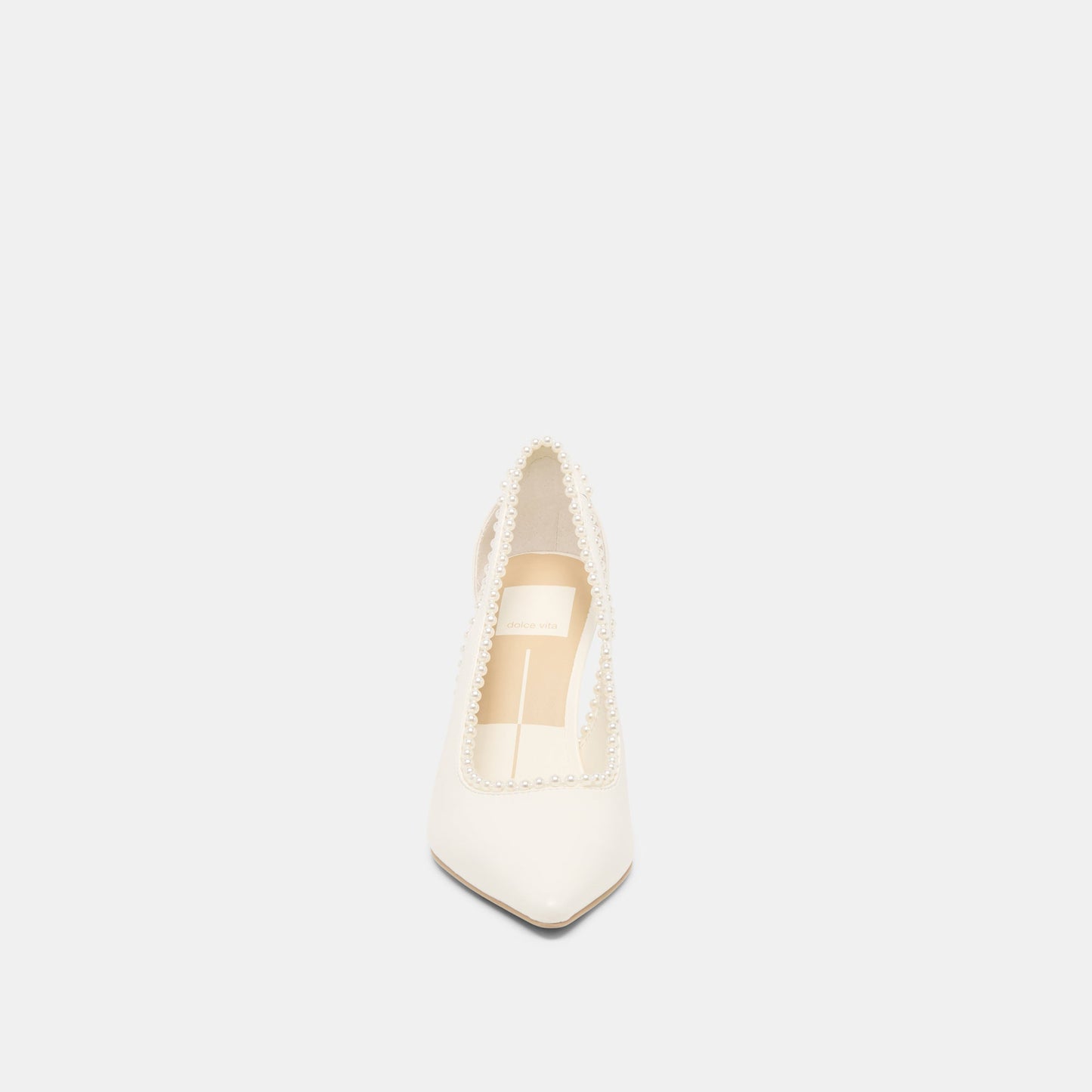 Kelson Pearl True White Leather Heels Dolce Vita Outlet