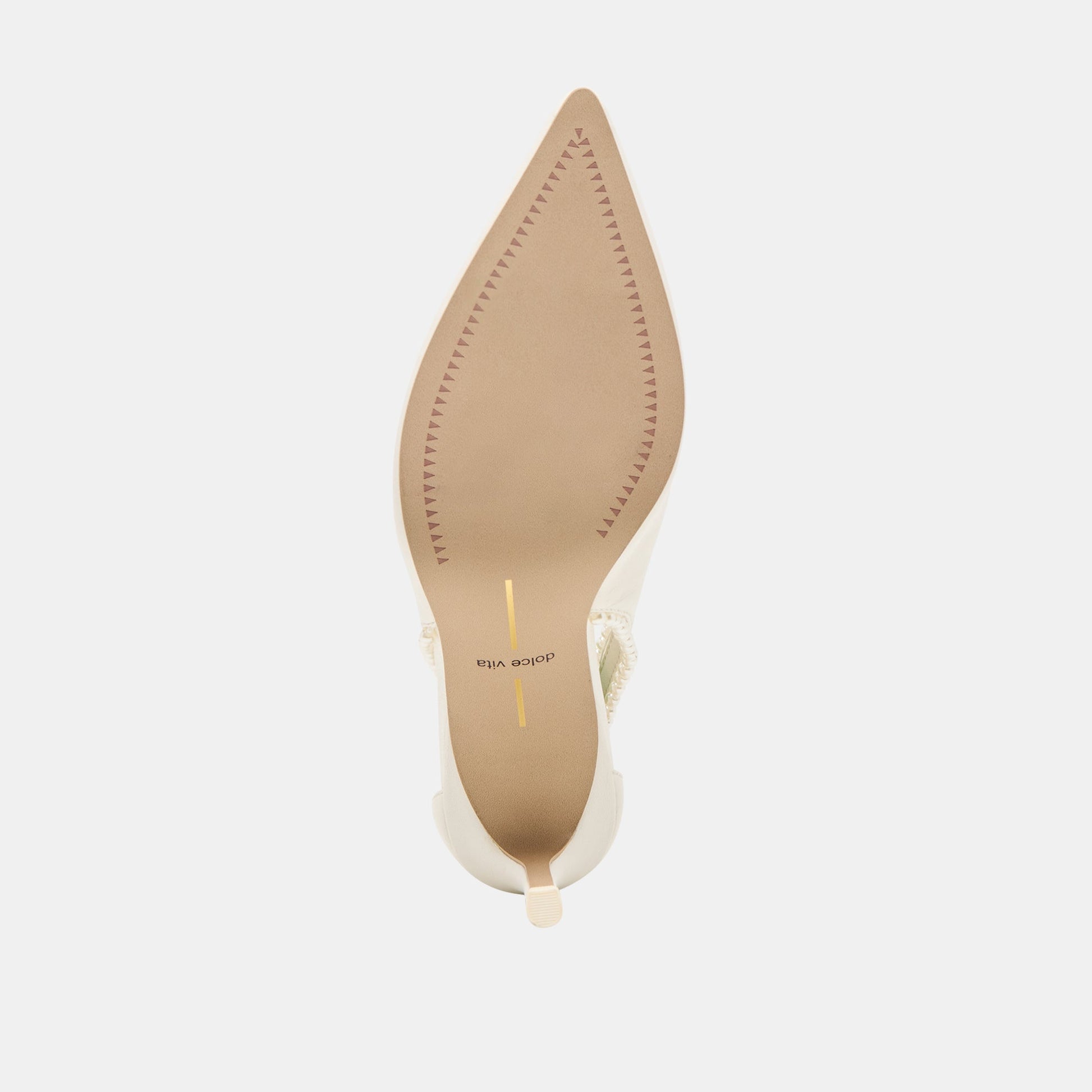 Kelson Pearl True White Leather Heels Dolce Vita Outlet