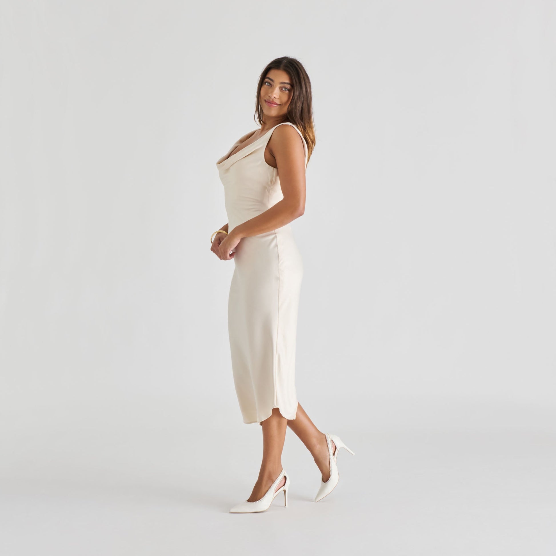 Kelson Pearl True White Leather Heels Dolce Vita Outlet