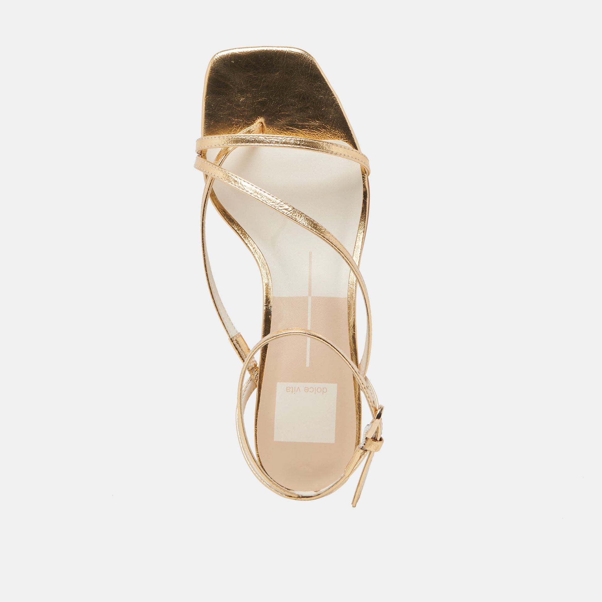 Karlos Wide Gold Metallic Stella Sandals Dolce Vita For sale