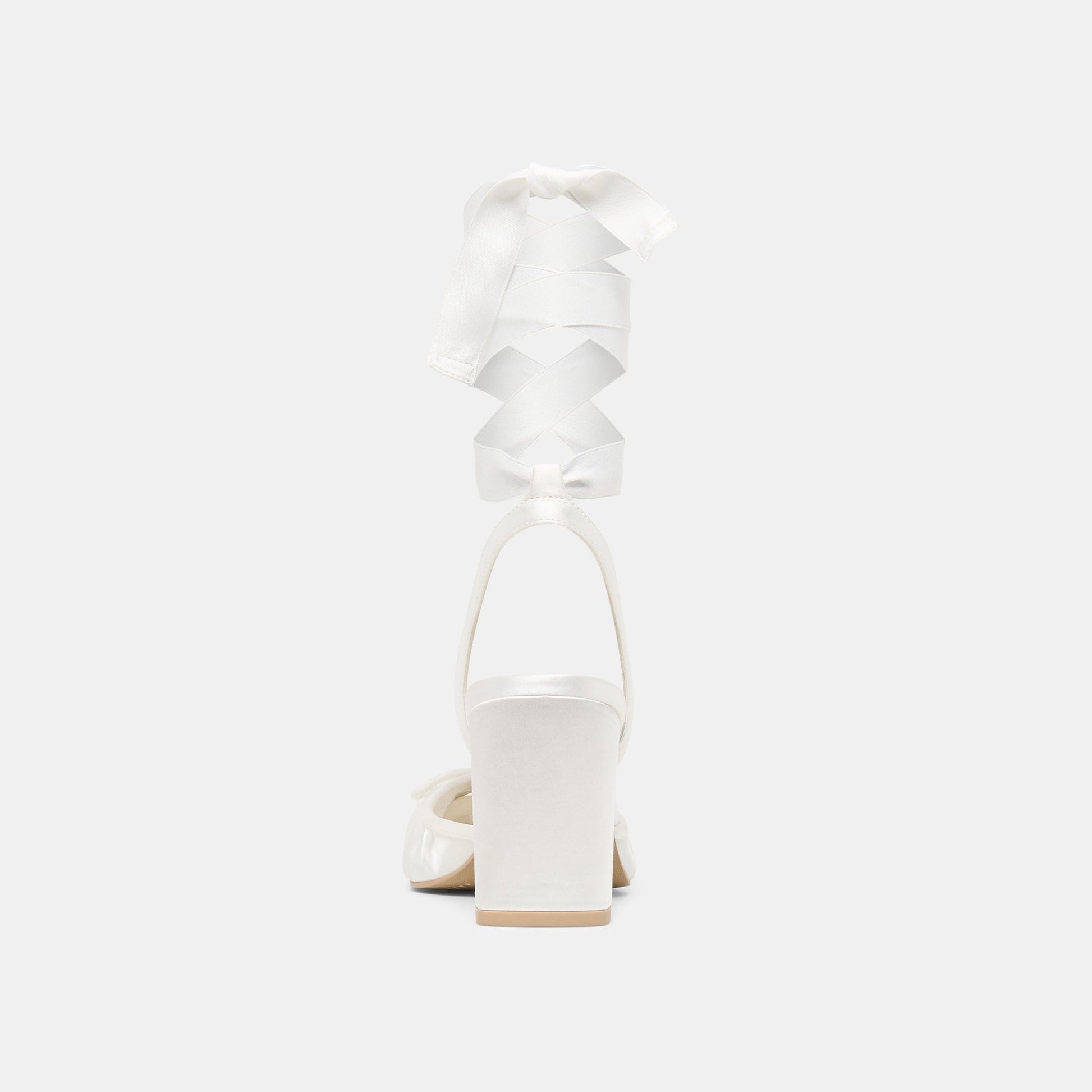 Tisha True White Satin Heels Dolce Vita Discount