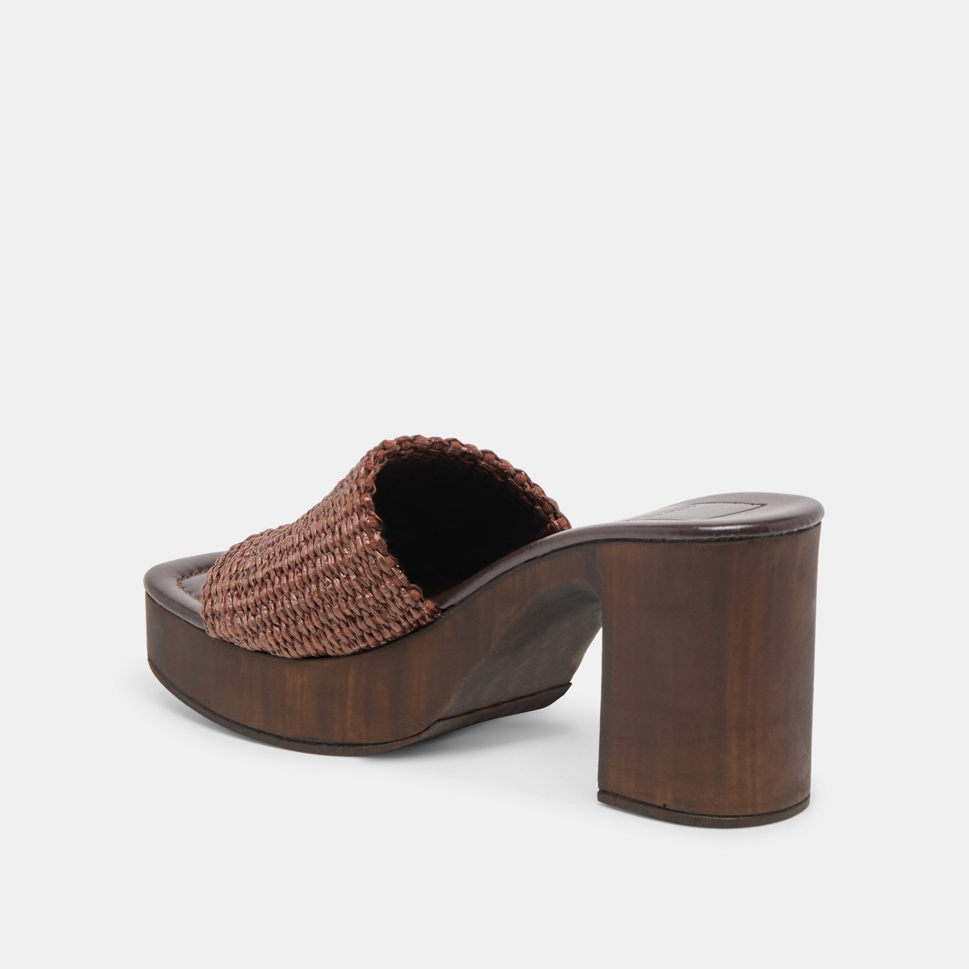 Celest Chocolate Raffia Heels Dolce Vita For sale