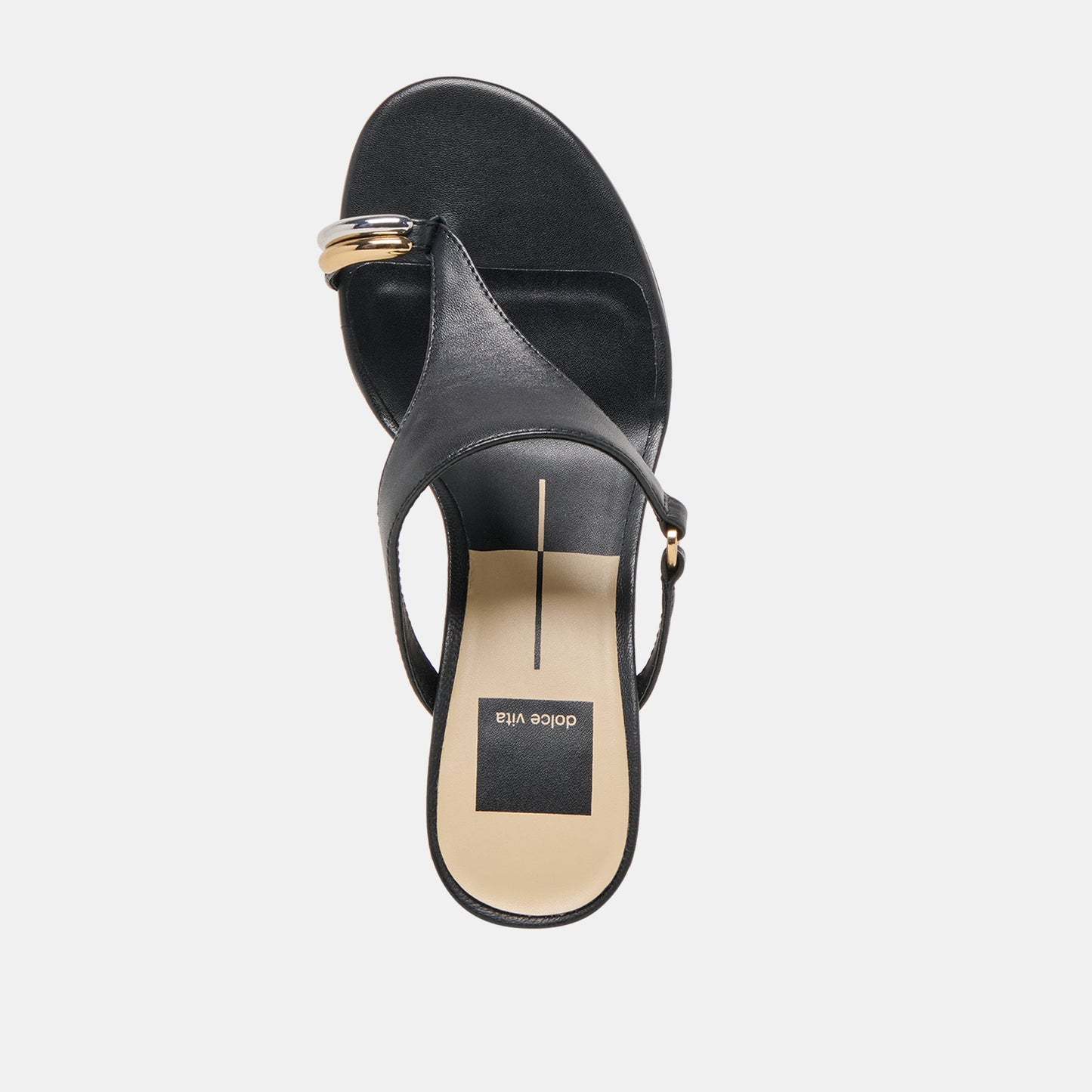 Derrel Black Leather Heels Dolce Vita New