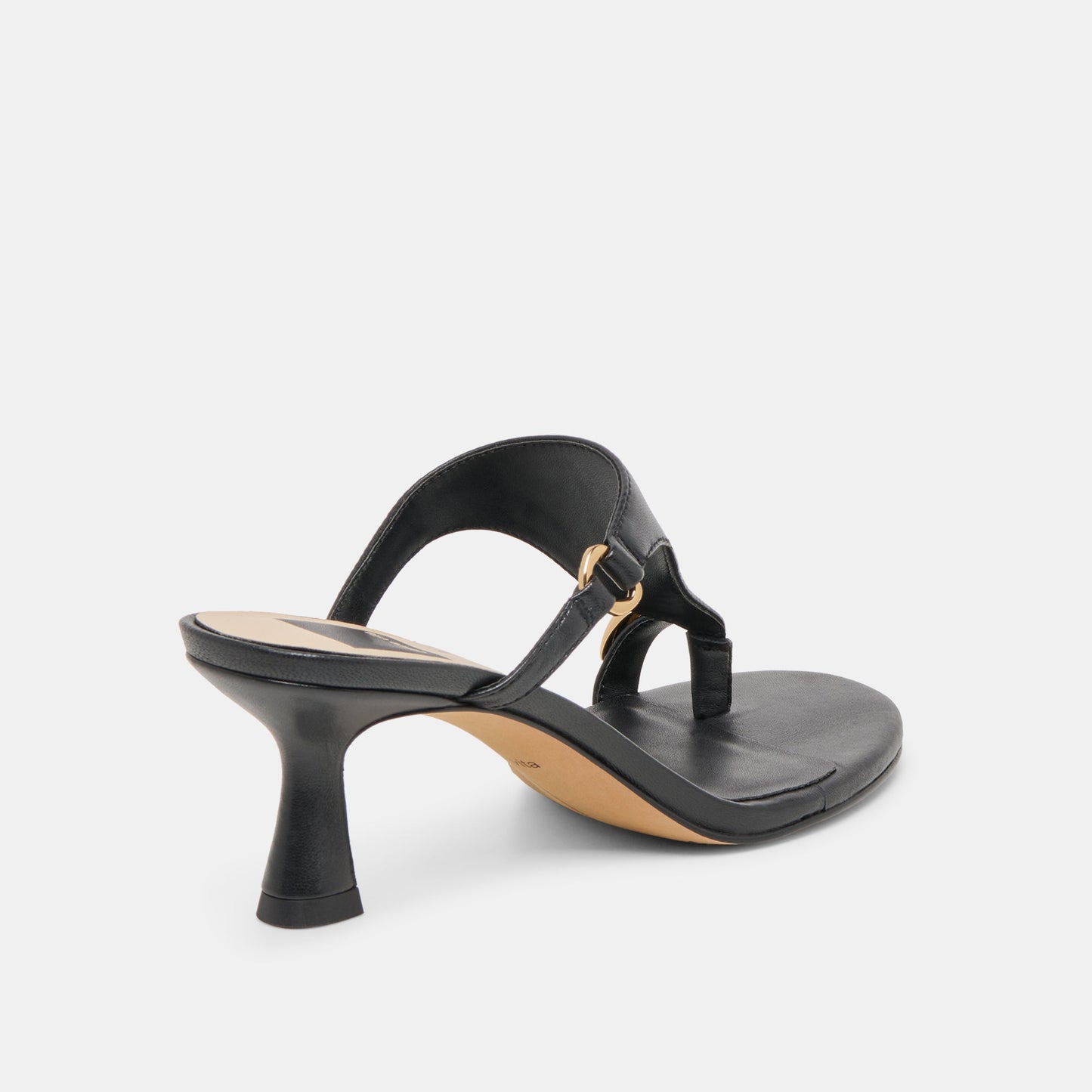 Derrel Black Leather Heels Dolce Vita New