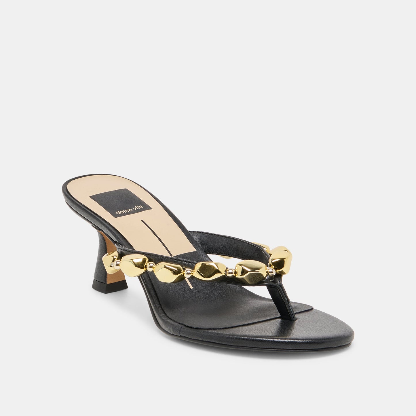 Daksie Black Leather Heels Dolce Vita Online