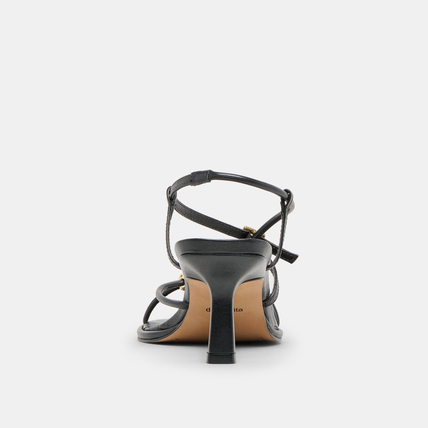 Manji Wide Black Leather Heels Dolce Vita On sale