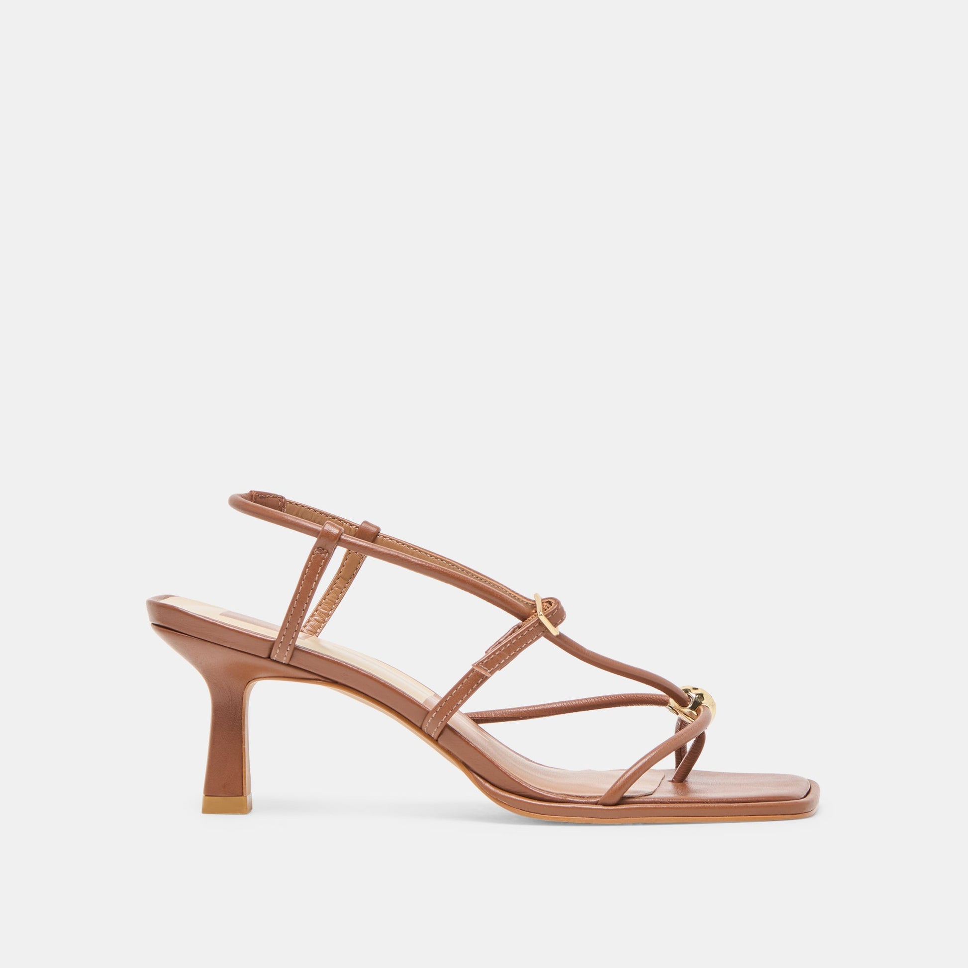 Mylee Cognac Leather Heels Dolce Vita us