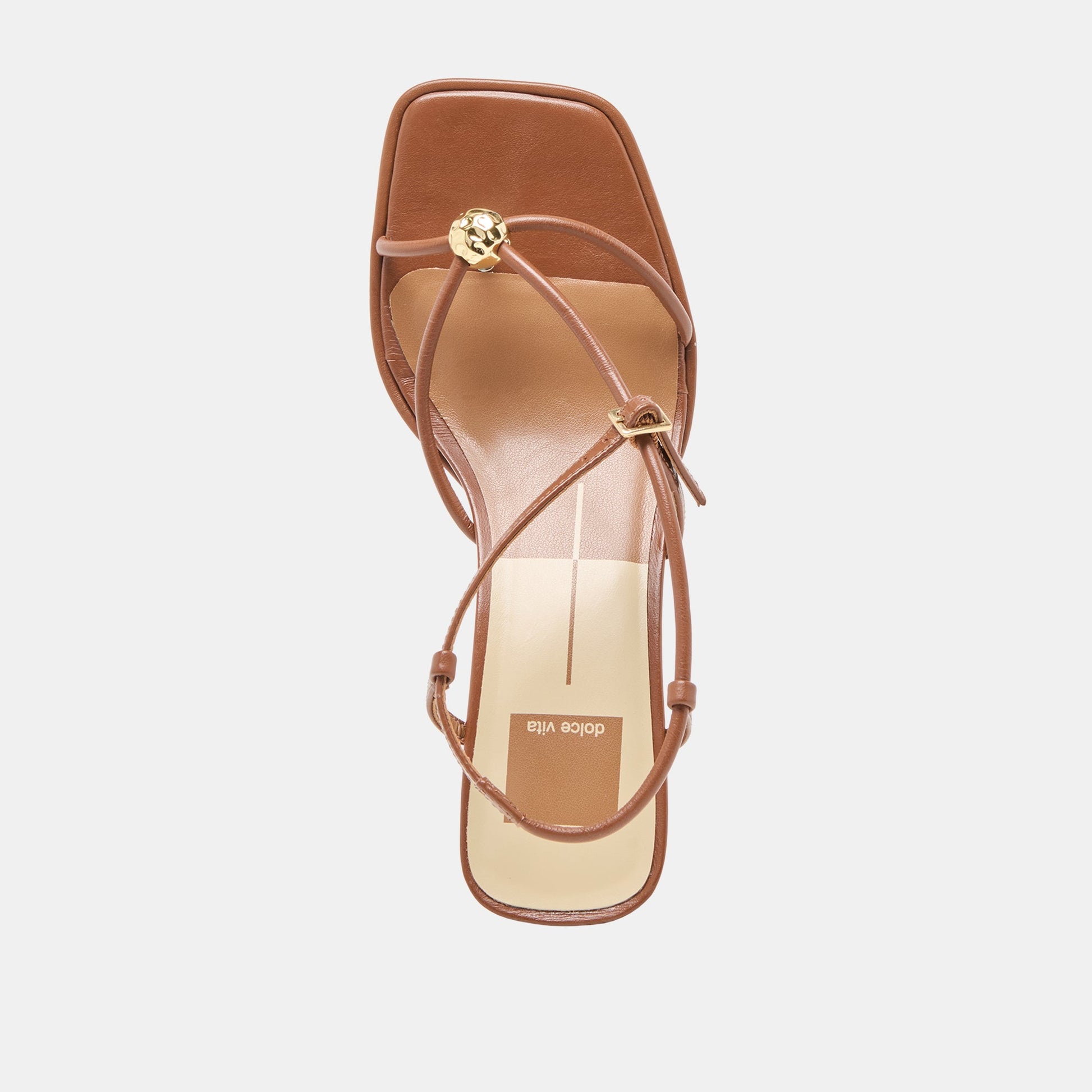 Mylee Cognac Leather Heels Dolce Vita us