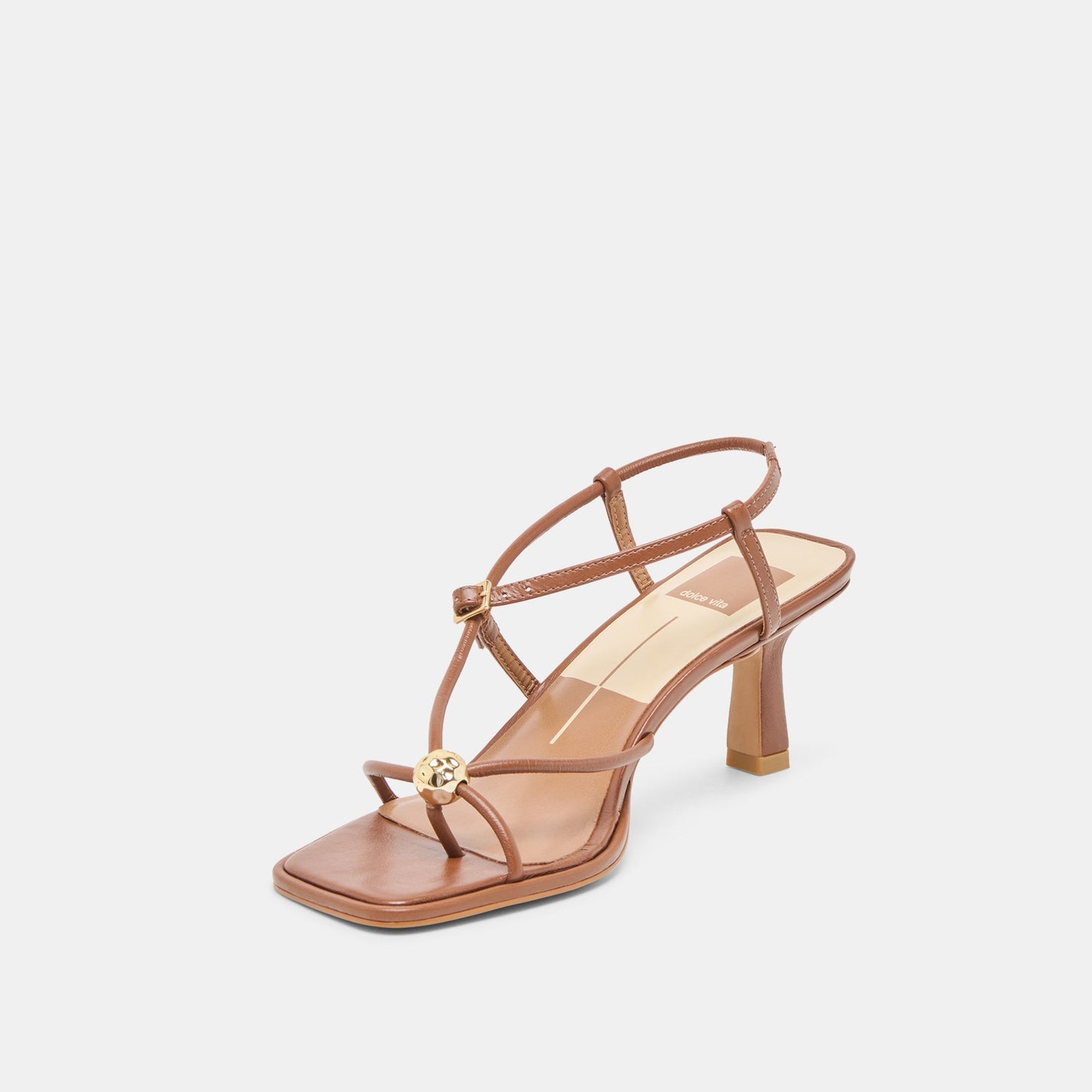 Mylee Cognac Leather Heels Dolce Vita us