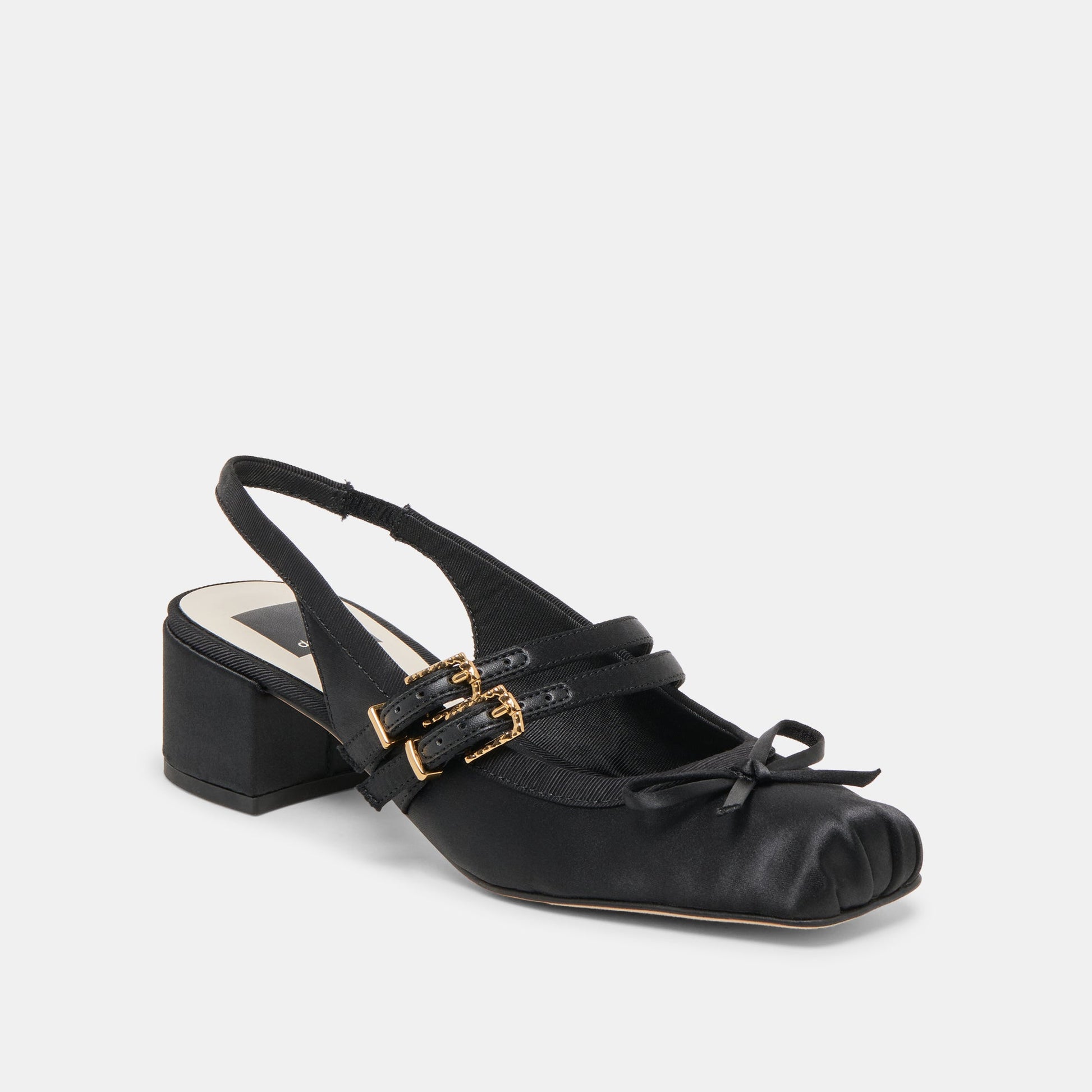 Loris Onyx Satin Heels Dolce Vita Discount