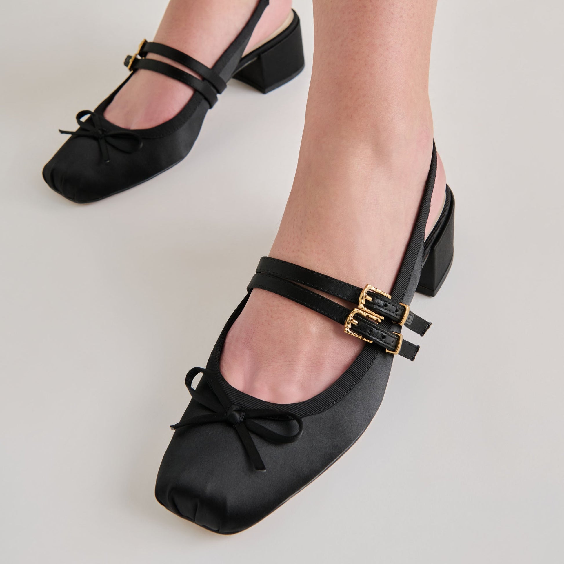 Loris Onyx Satin Heels Dolce Vita Discount