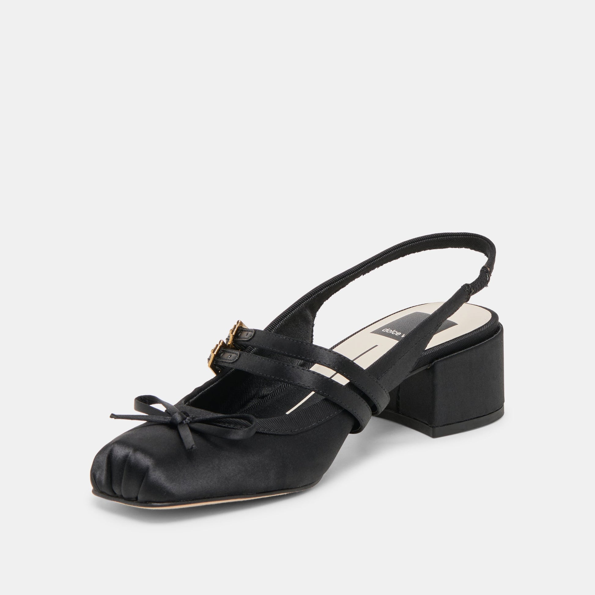 Loris Onyx Satin Heels Dolce Vita Discount