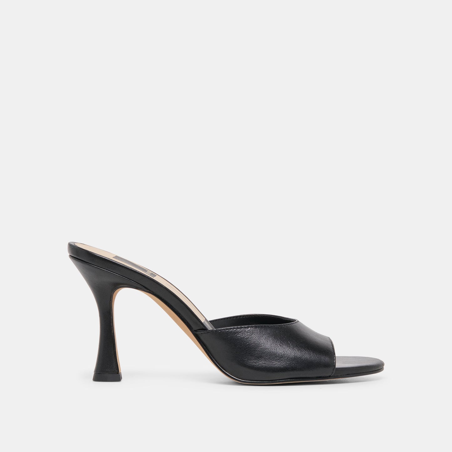 ROSHA Black Leather Open-Toe Mule Heels Dolce Vita Online