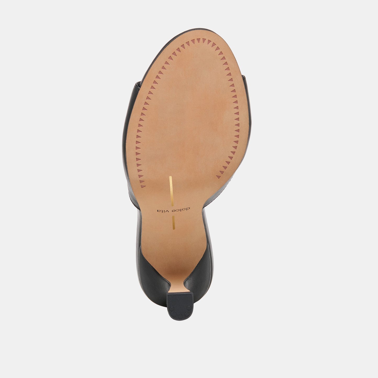 ROSHA Black Leather Open-Toe Mule Heels Dolce Vita Online