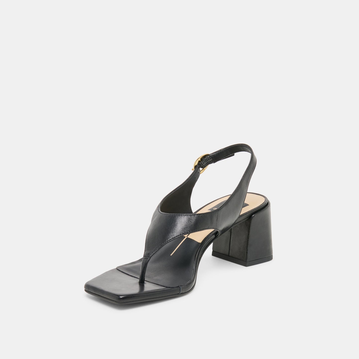 Yves Black Leather Heels Dolce Vita Outlet