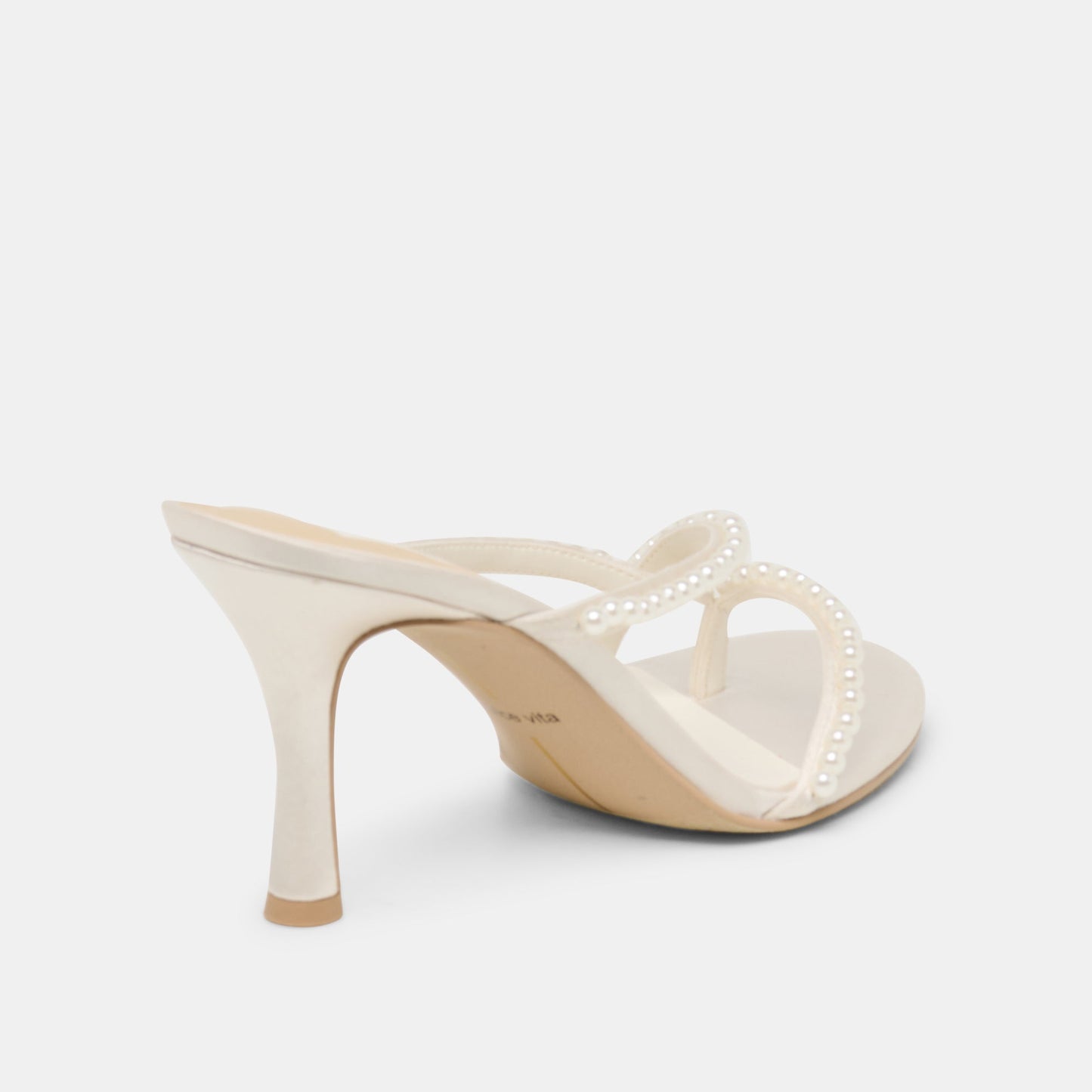 Liano Pearl Off White Satin Heels Dolce Vita For sale