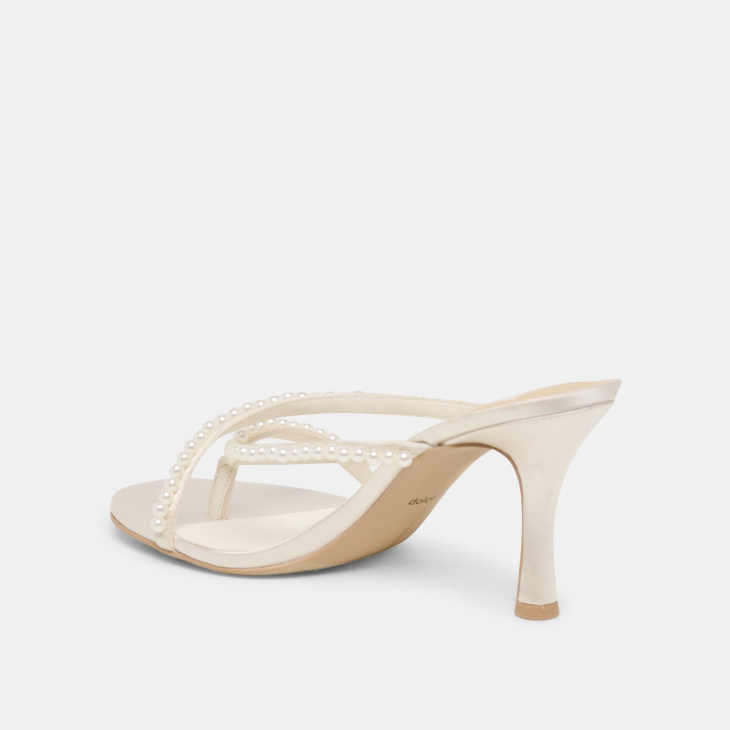 Liano Pearl Off White Satin Heels Dolce Vita For sale