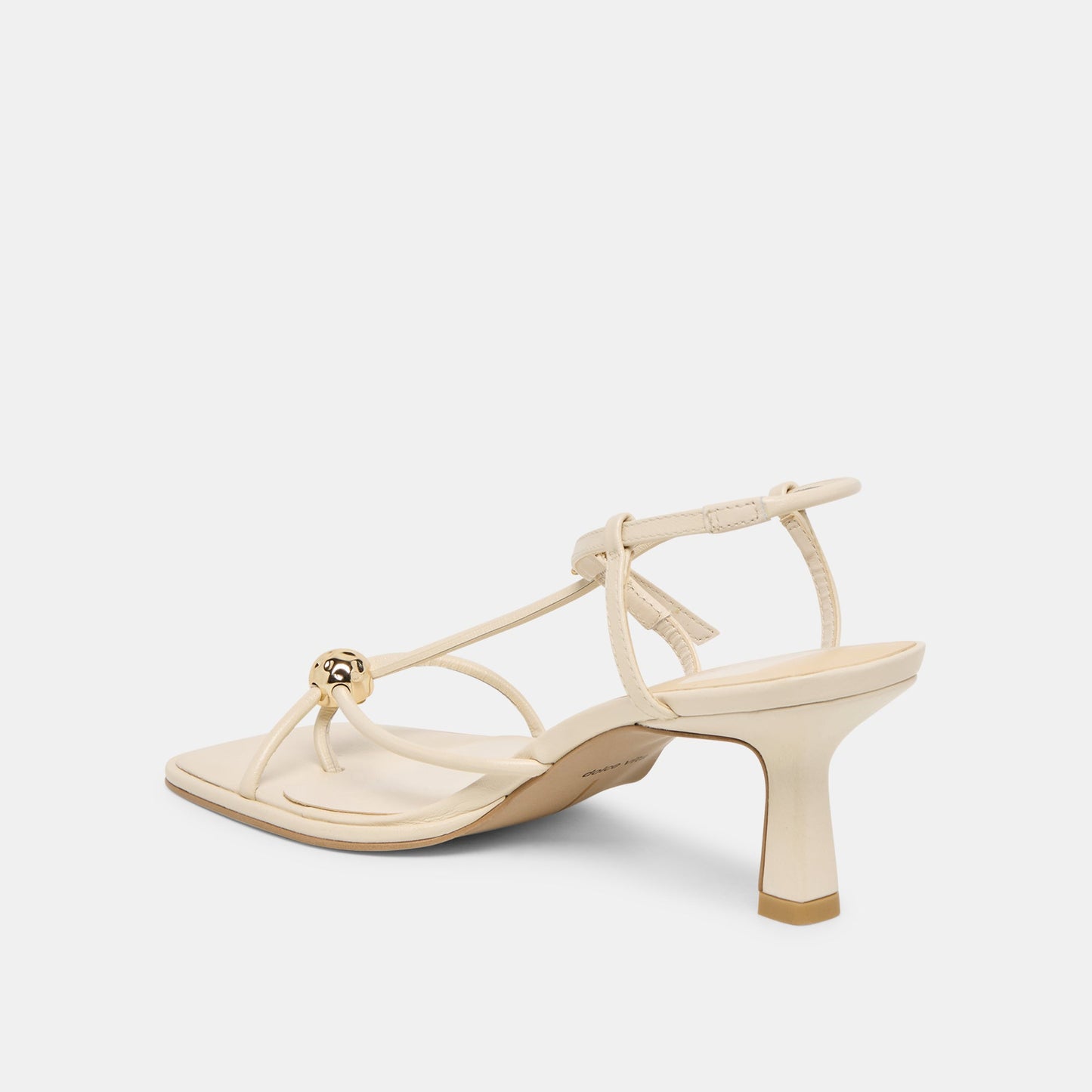 Manji Wide Creme Leather Heels Dolce Vita New