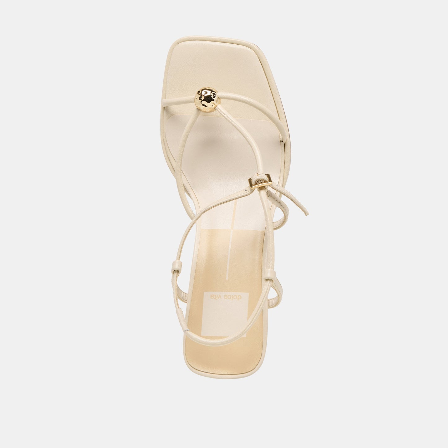 Manji Wide Creme Leather Heels Dolce Vita New