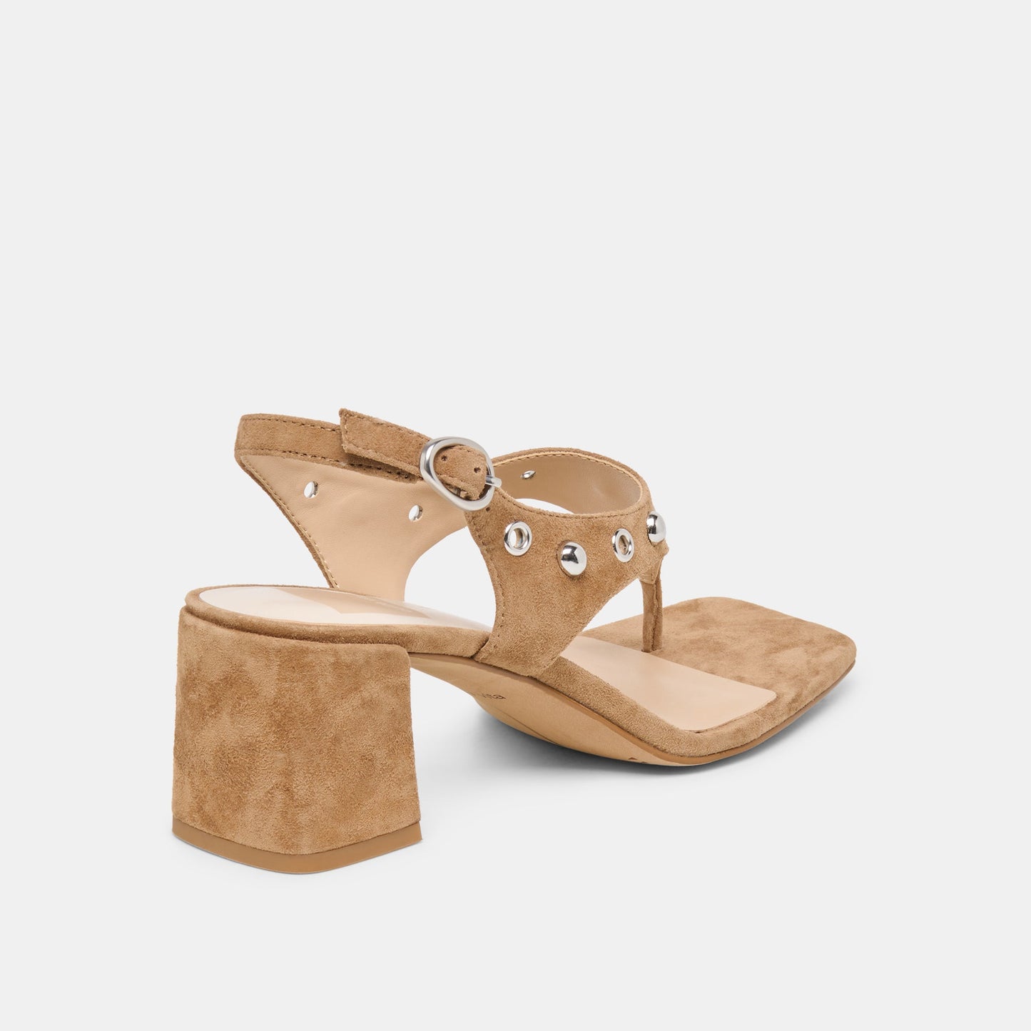 Yves Stud Lt Brown Suede Heels Dolce Vita Outlet