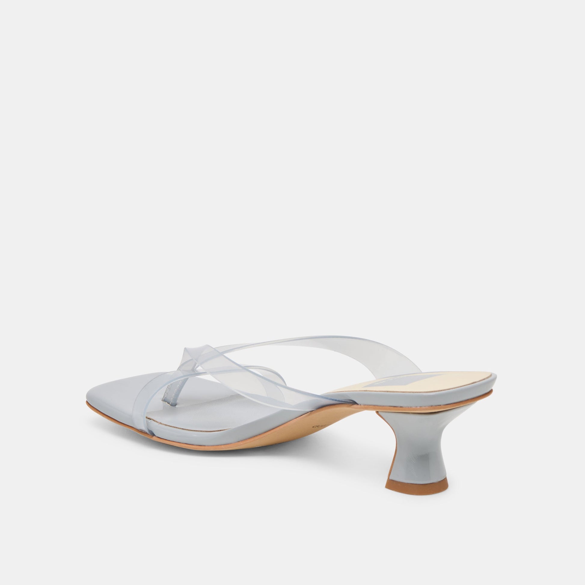 Brevel Vinyl Wide Dusty Blue Jelly Heels Dolce Vita On sale