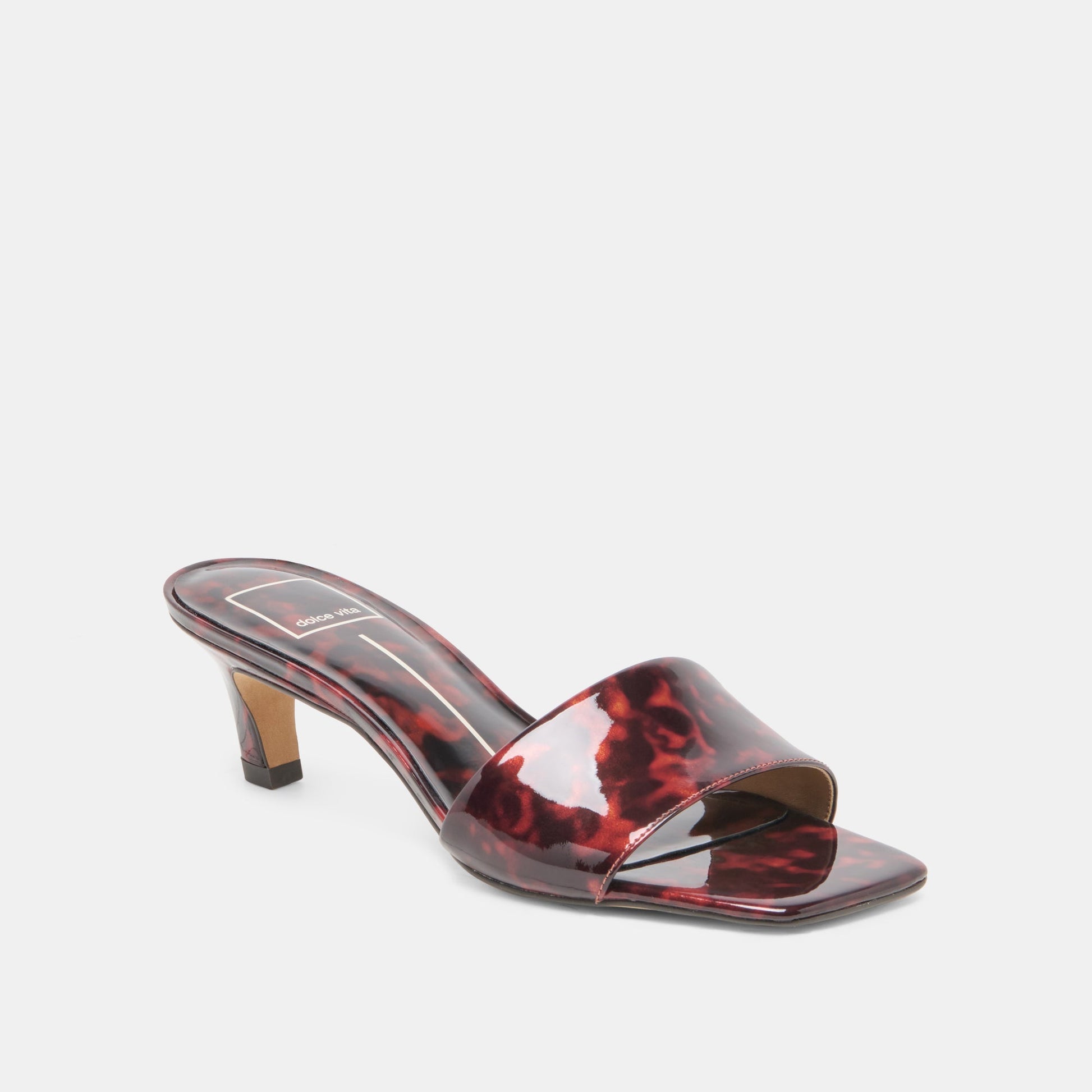 REXA Tortoise Patent Leather Kitten Heels Dolce Vita For sale