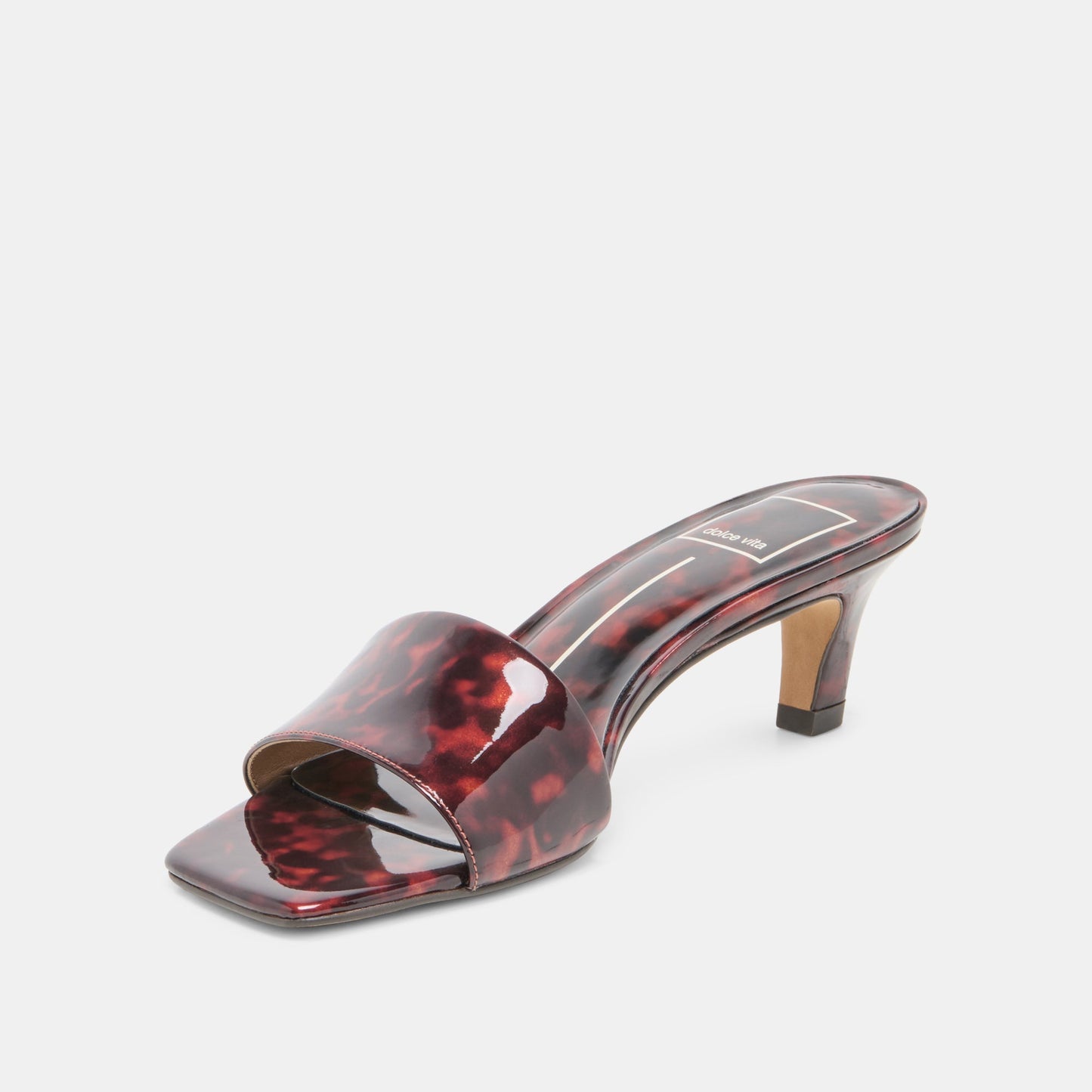 REXA Tortoise Patent Leather Kitten Heels Dolce Vita For sale