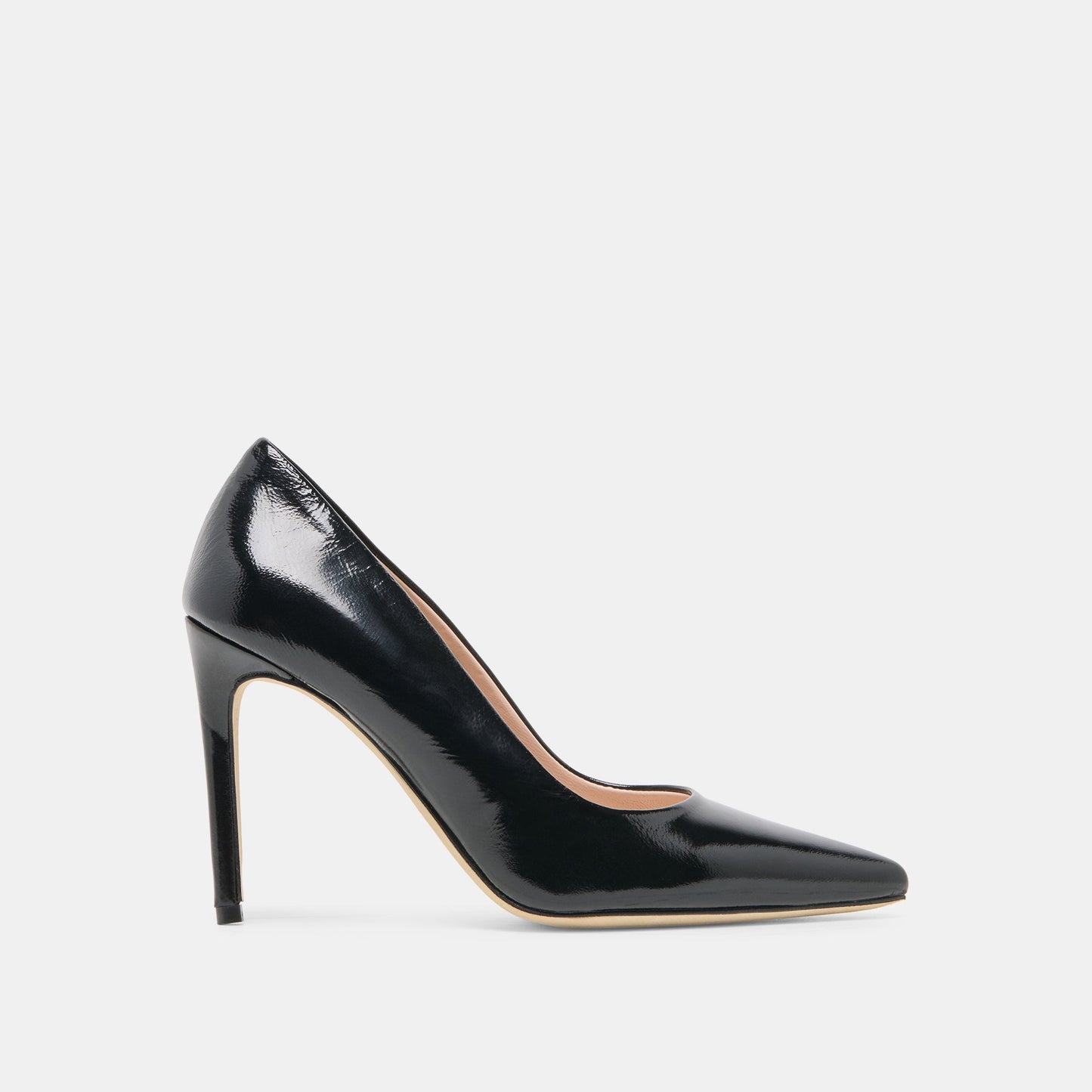 LANKY Black Leather Closed-Toe Pump Stiletto Heels Dolce Vita us