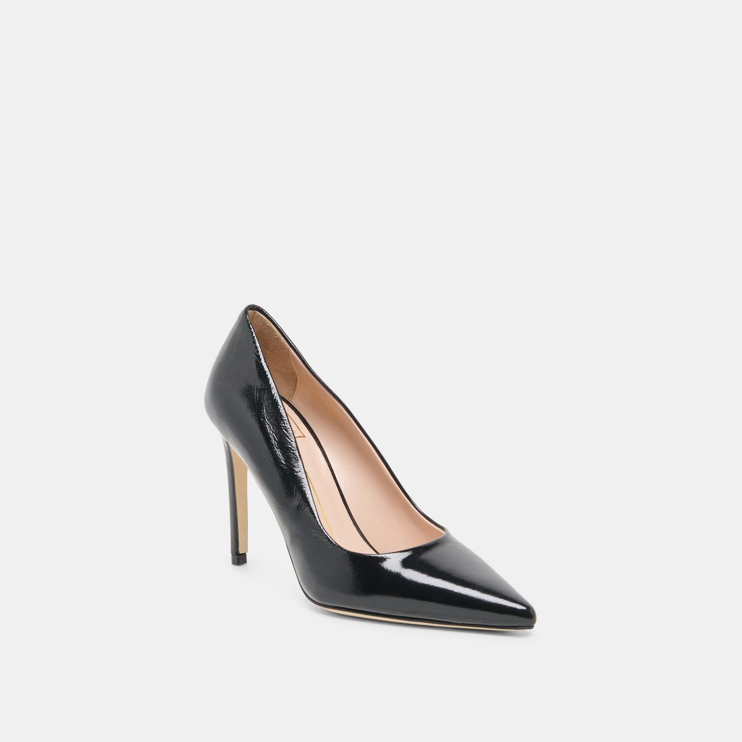 LANKY Black Leather Closed-Toe Pump Stiletto Heels Dolce Vita us