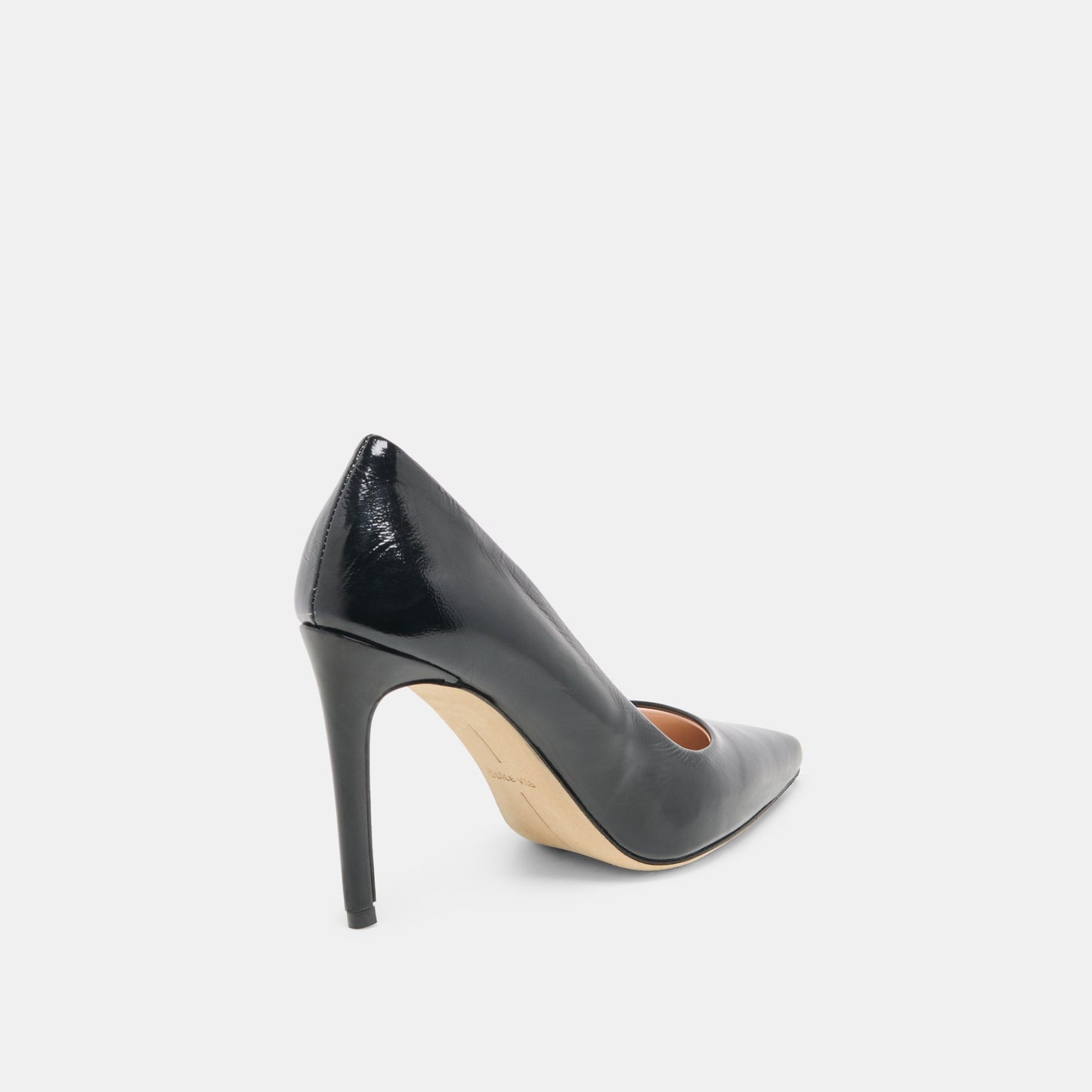 LANKY Black Leather Closed-Toe Pump Stiletto Heels Dolce Vita us