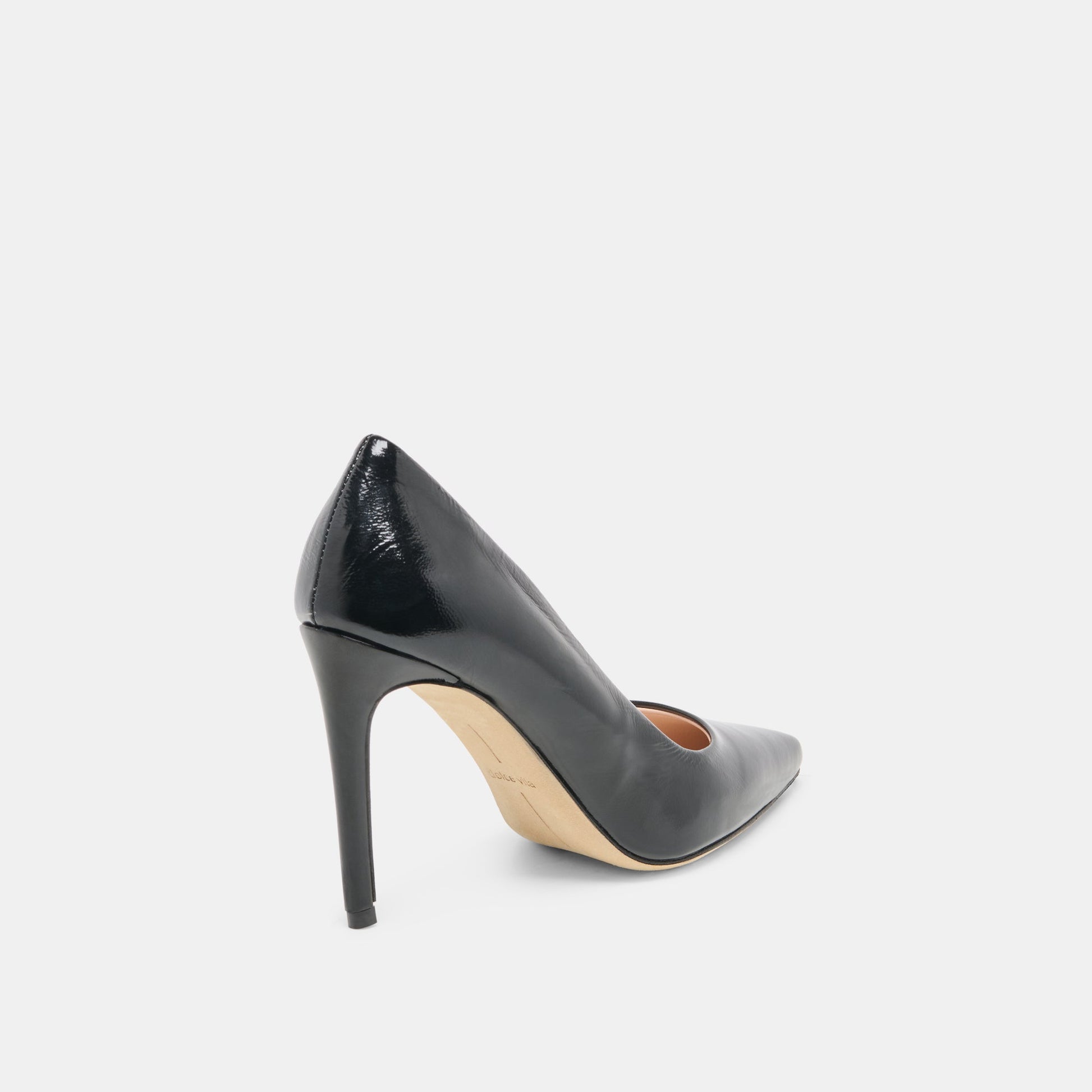 LANKY Black Leather Closed-Toe Pump Stiletto Heels Dolce Vita us