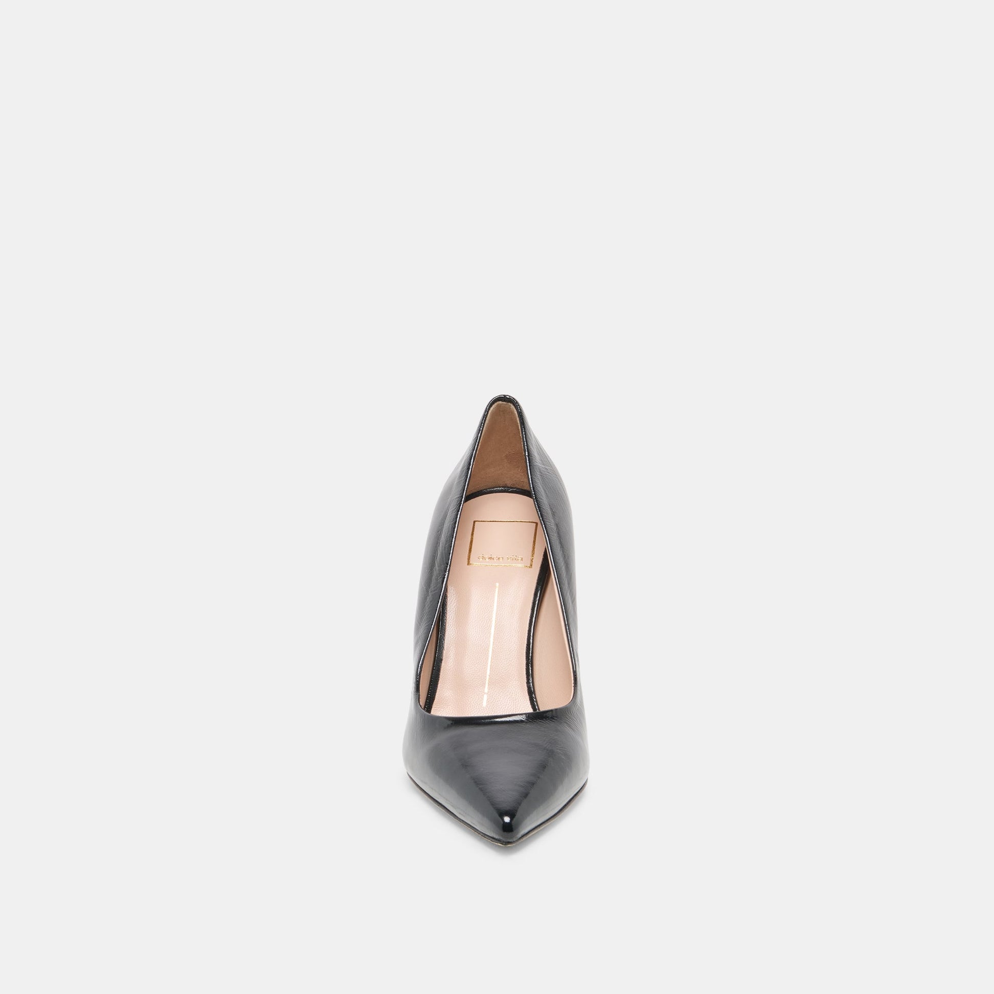 LANKY Black Leather Closed-Toe Pump Stiletto Heels Dolce Vita us