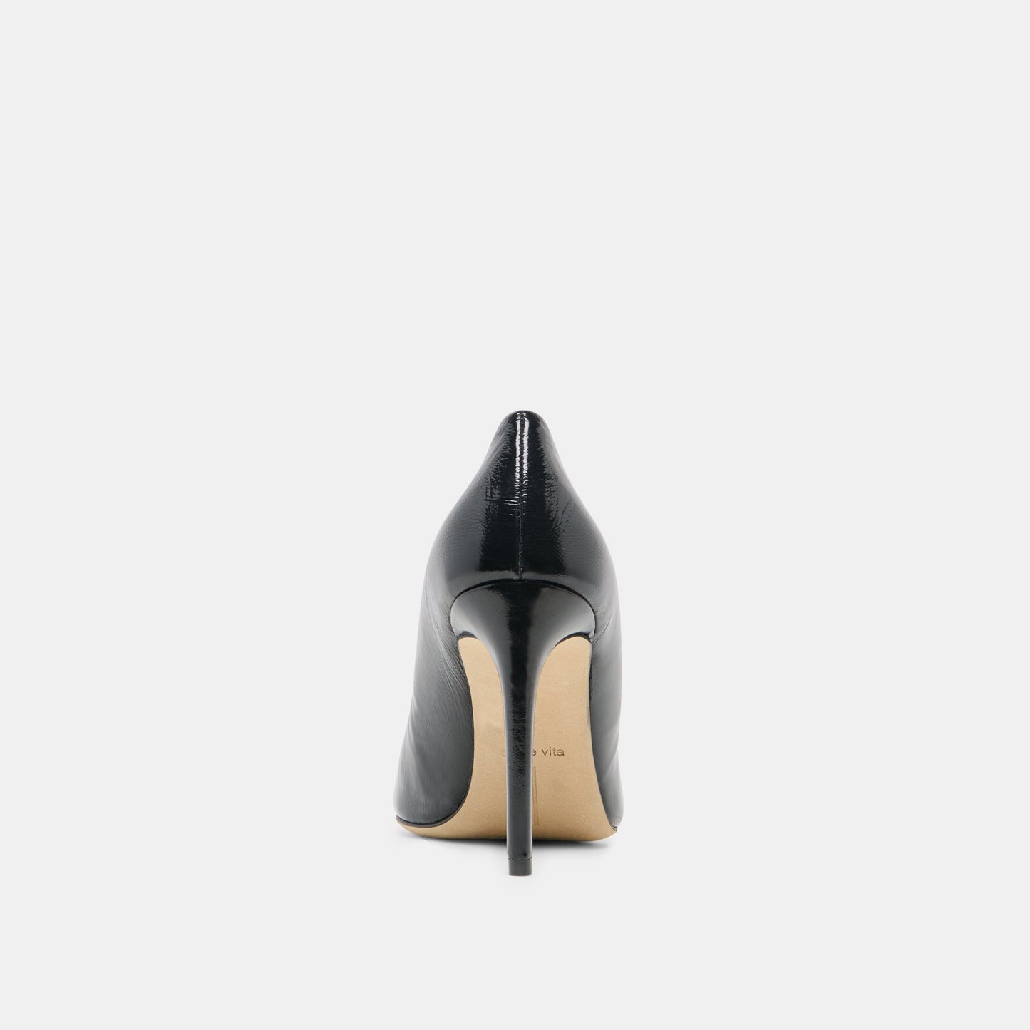 LANKY Black Leather Closed-Toe Pump Stiletto Heels Dolce Vita us