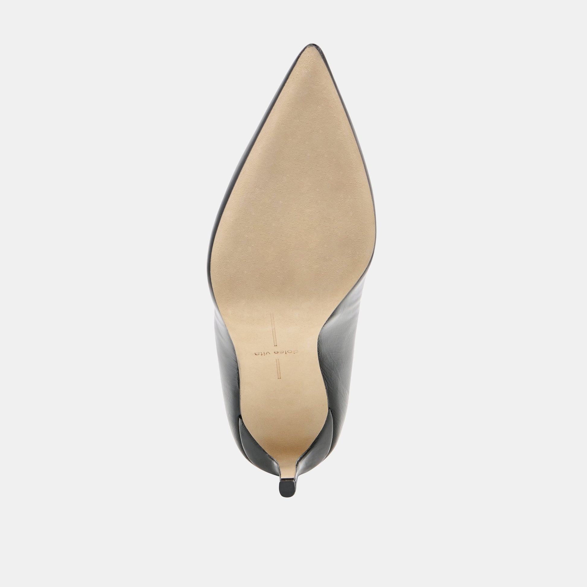 LANKY Black Leather Closed-Toe Pump Stiletto Heels Dolce Vita us