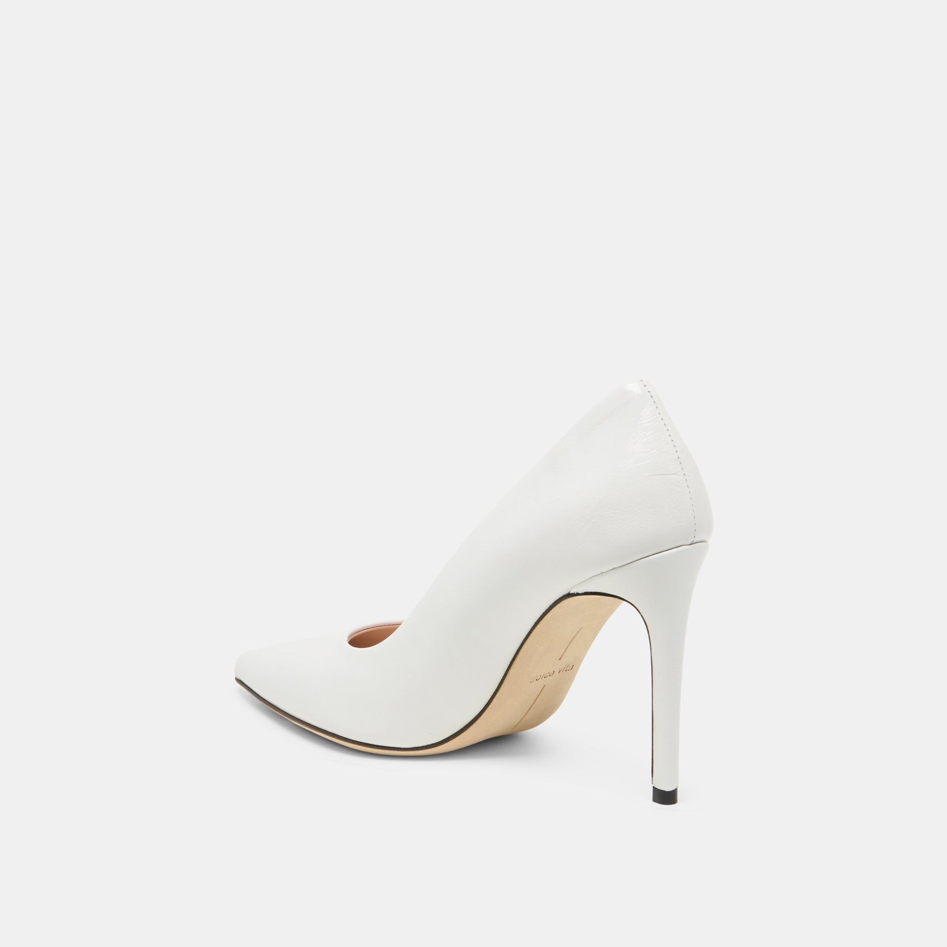 LANKY White Leather Closed-Toe Pump Stiletto Heels Dolce Vita Discount