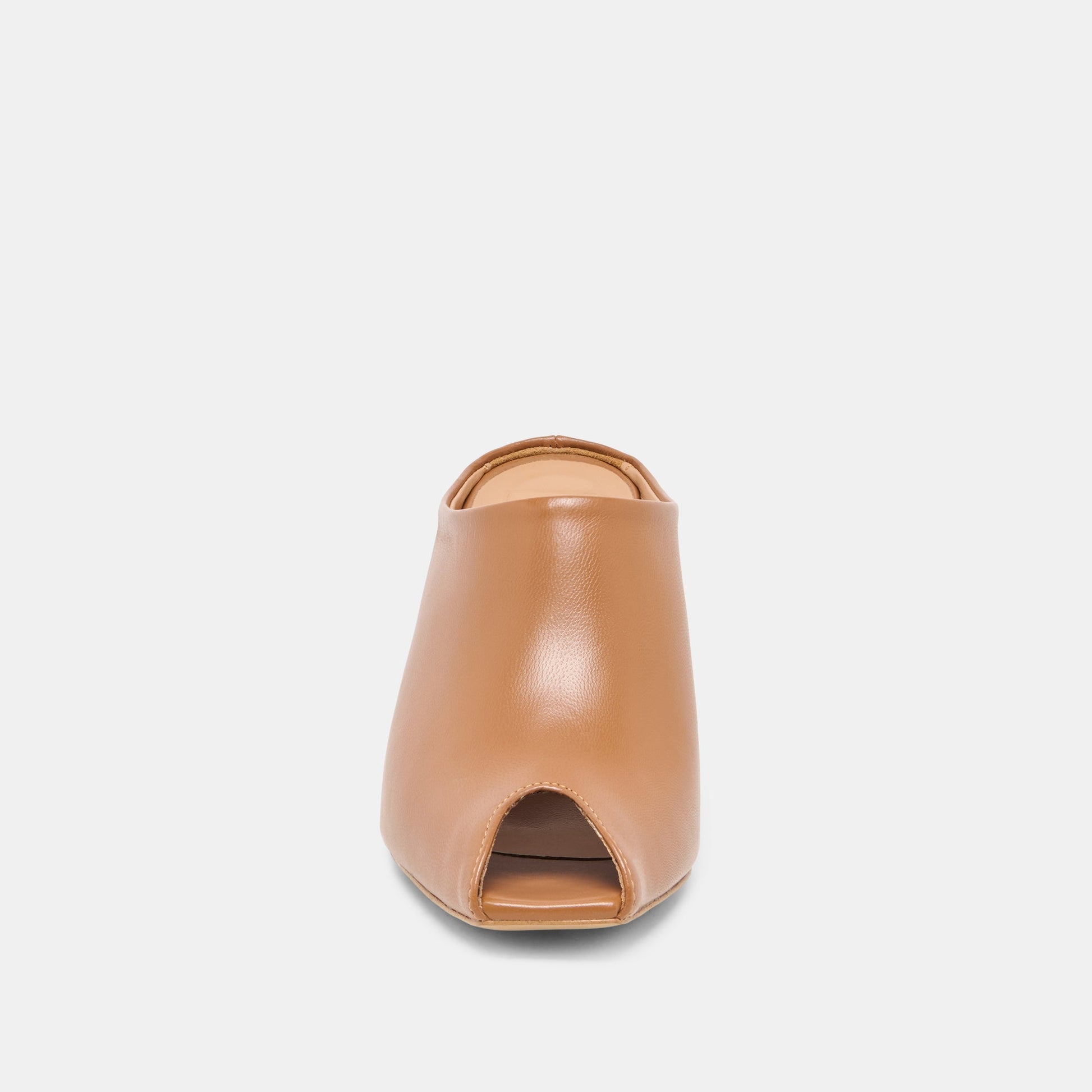 MERY Brown Leather Peep-Toe Heels Dolce Vita Online