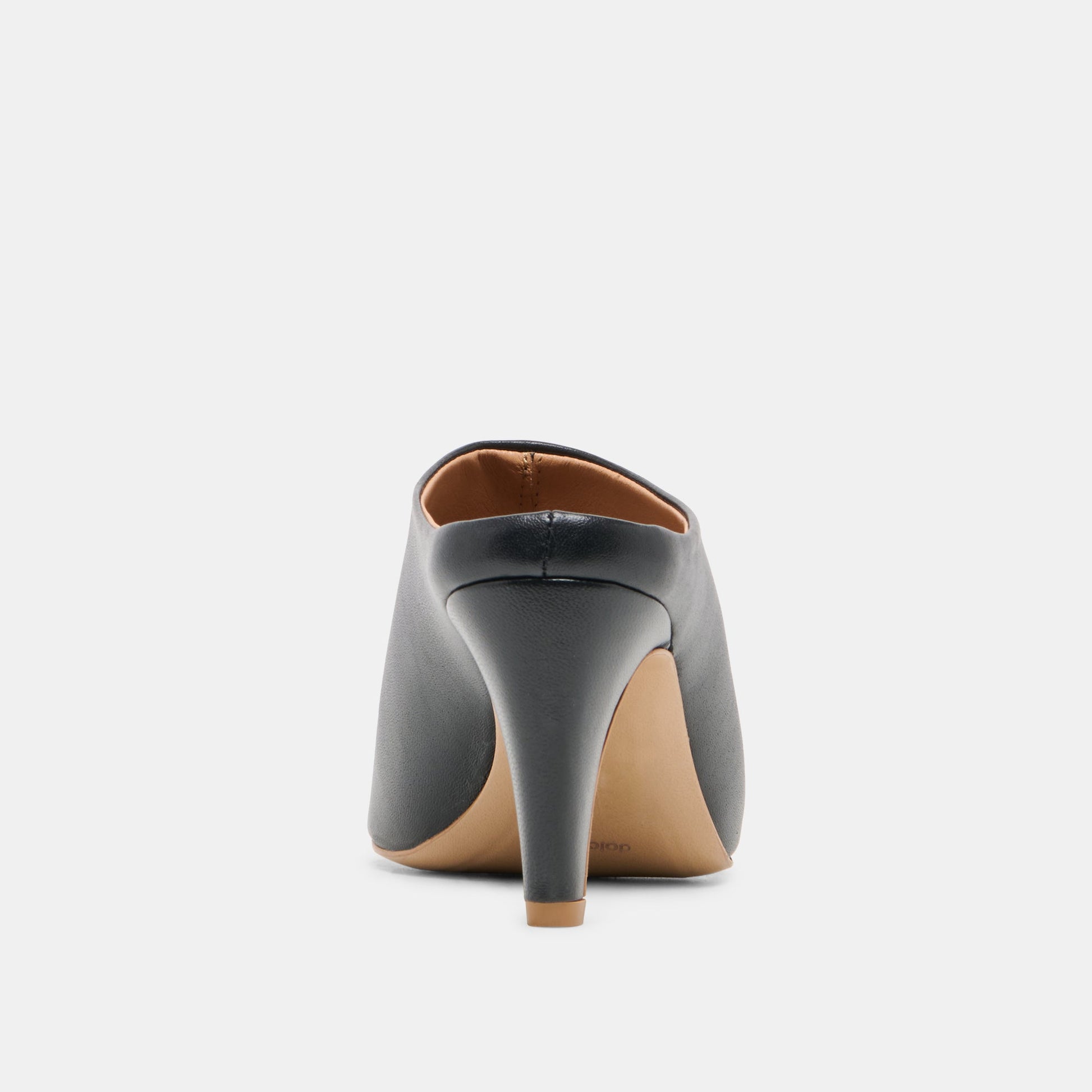 MERY Black Leather Peep-Toe Heels Dolce Vita Sale