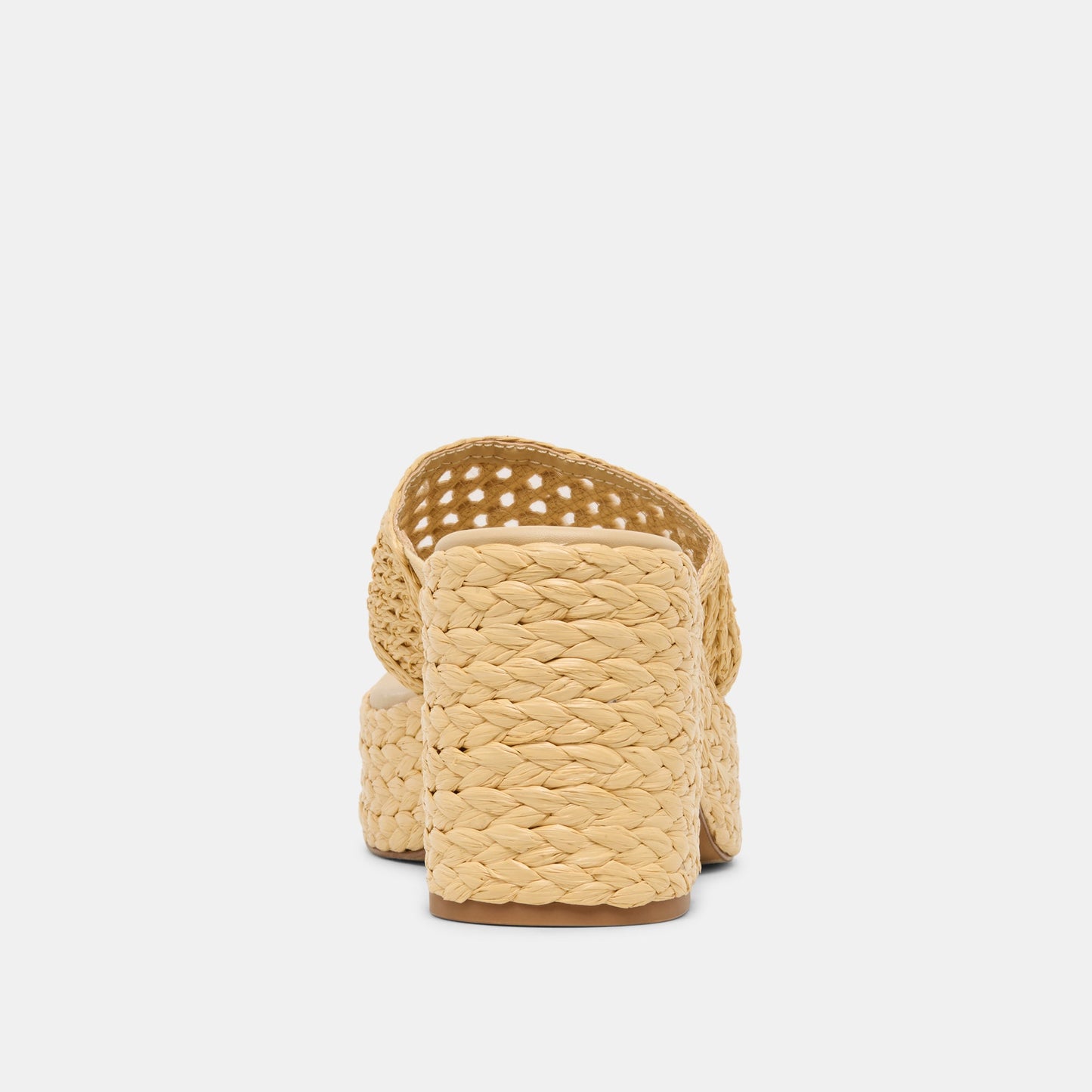 RIPPLE Lt Natural Raffia Platform Thong Block Heel Dolce Vita Outlet