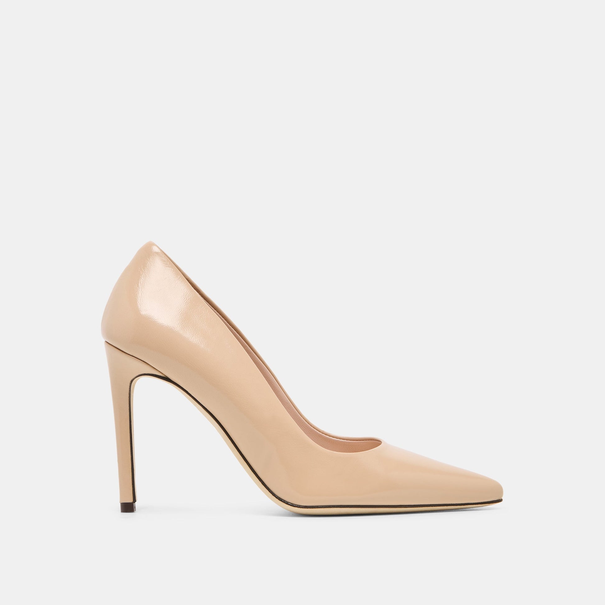 LANKY Tan Leather Closed-Toe Pump Stiletto Heels Dolce Vita On sale