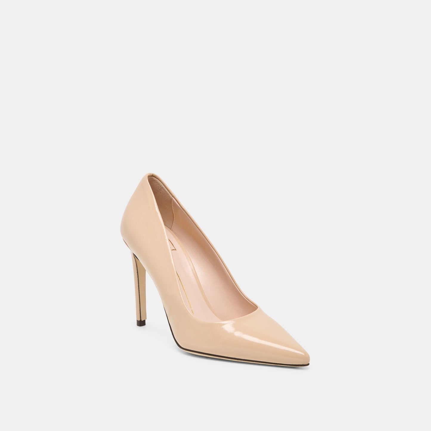 LANKY Tan Leather Closed-Toe Pump Stiletto Heels Dolce Vita On sale