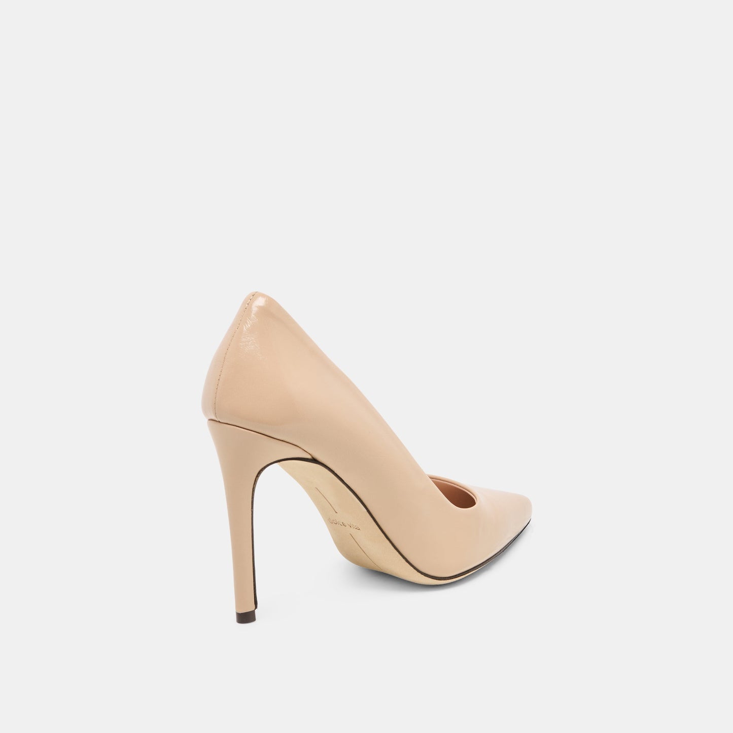 LANKY Tan Leather Closed-Toe Pump Stiletto Heels Dolce Vita On sale