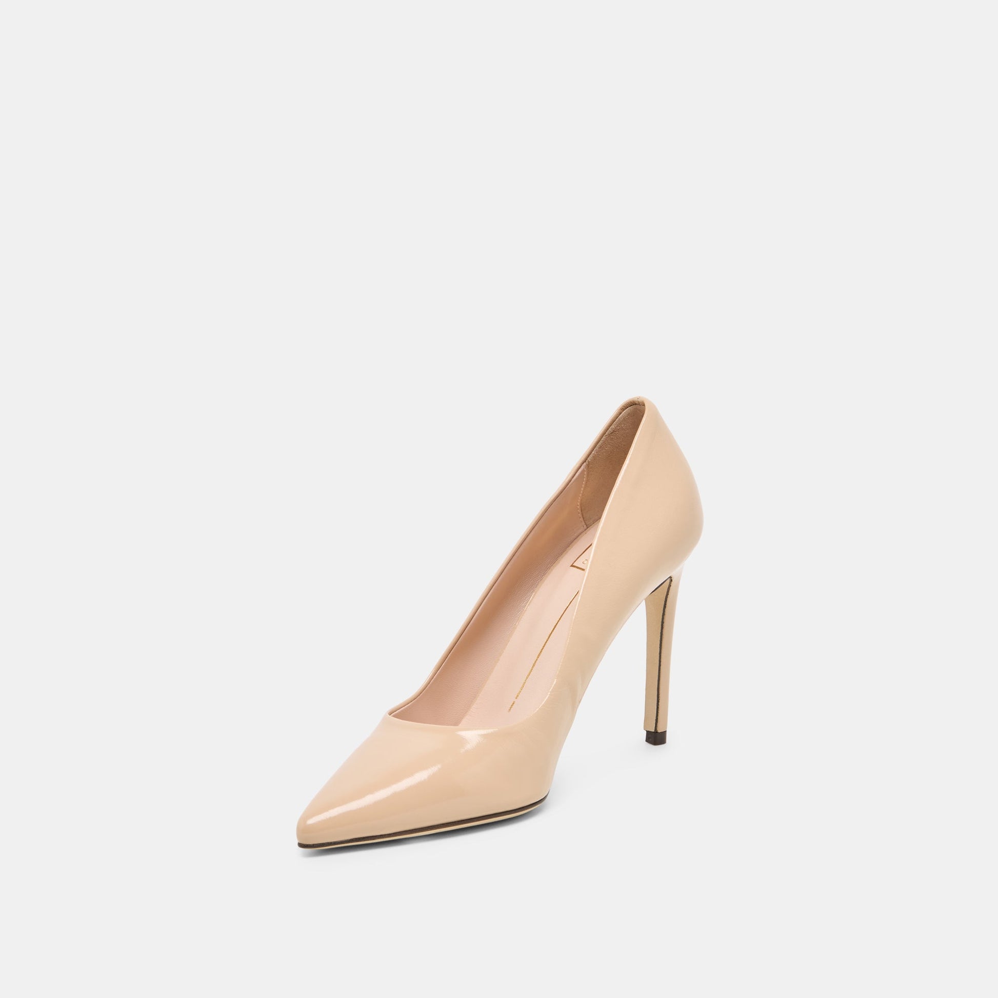 LANKY Tan Leather Closed-Toe Pump Stiletto Heels Dolce Vita On sale