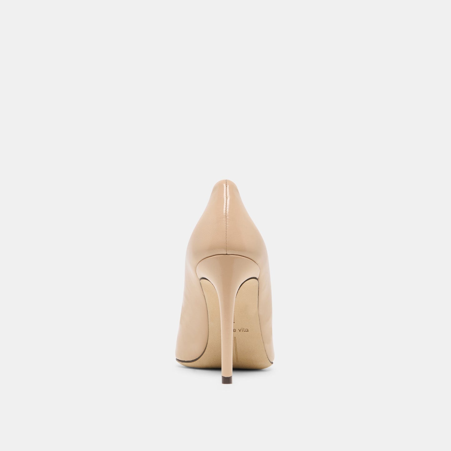 LANKY Tan Leather Closed-Toe Pump Stiletto Heels Dolce Vita On sale