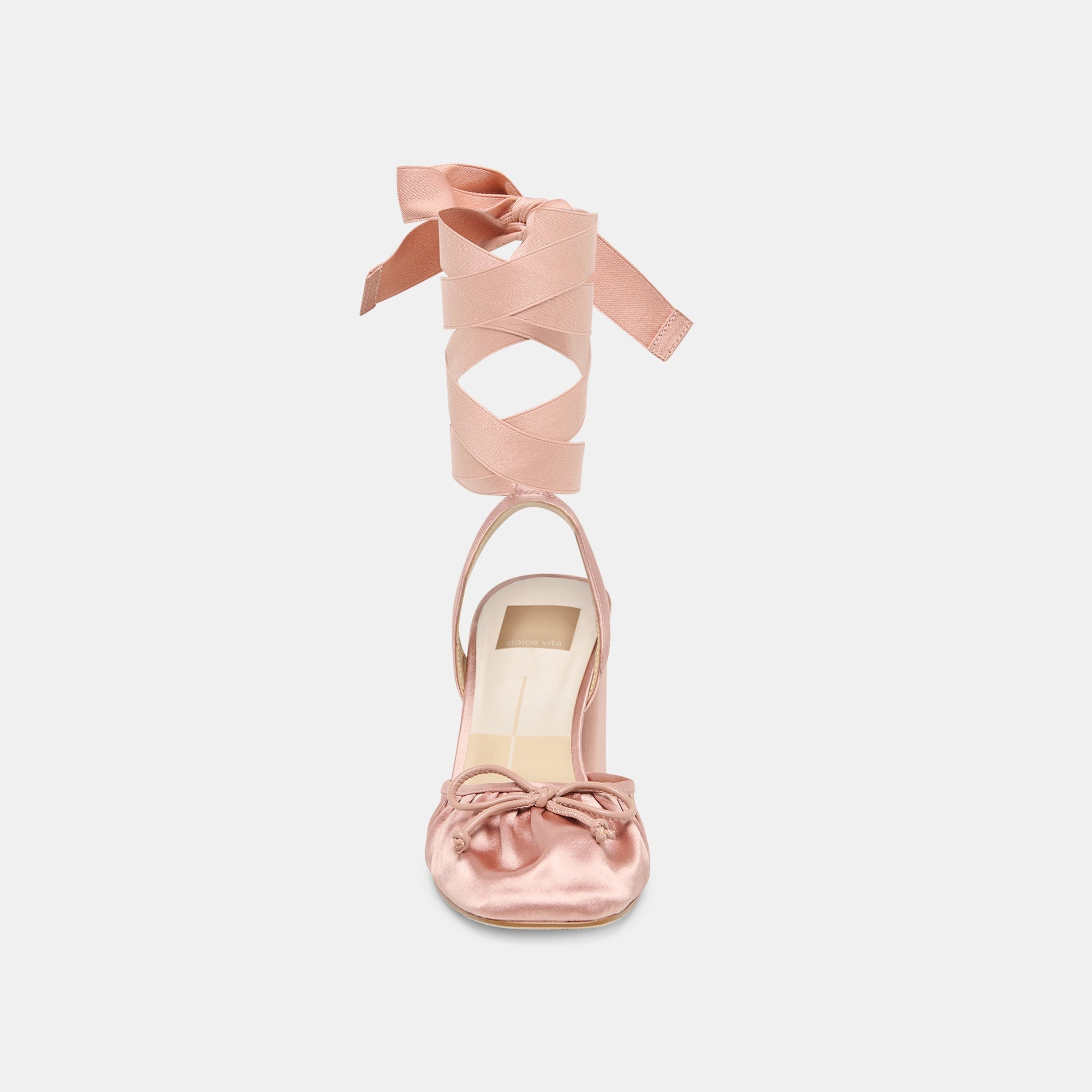 Tisha Lt Blush Satin Heels Dolce Vita New