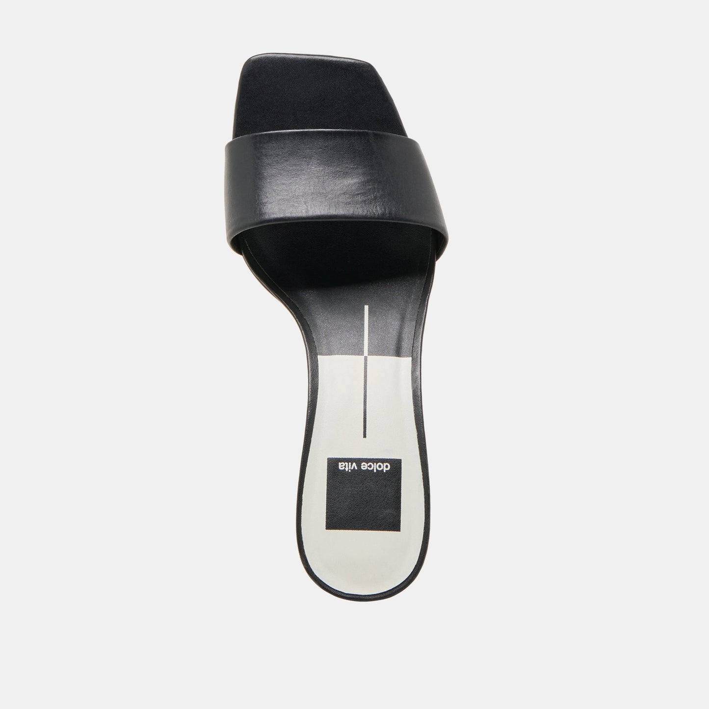 Rexa Wide Black Leather Heels Dolce Vita For sale
