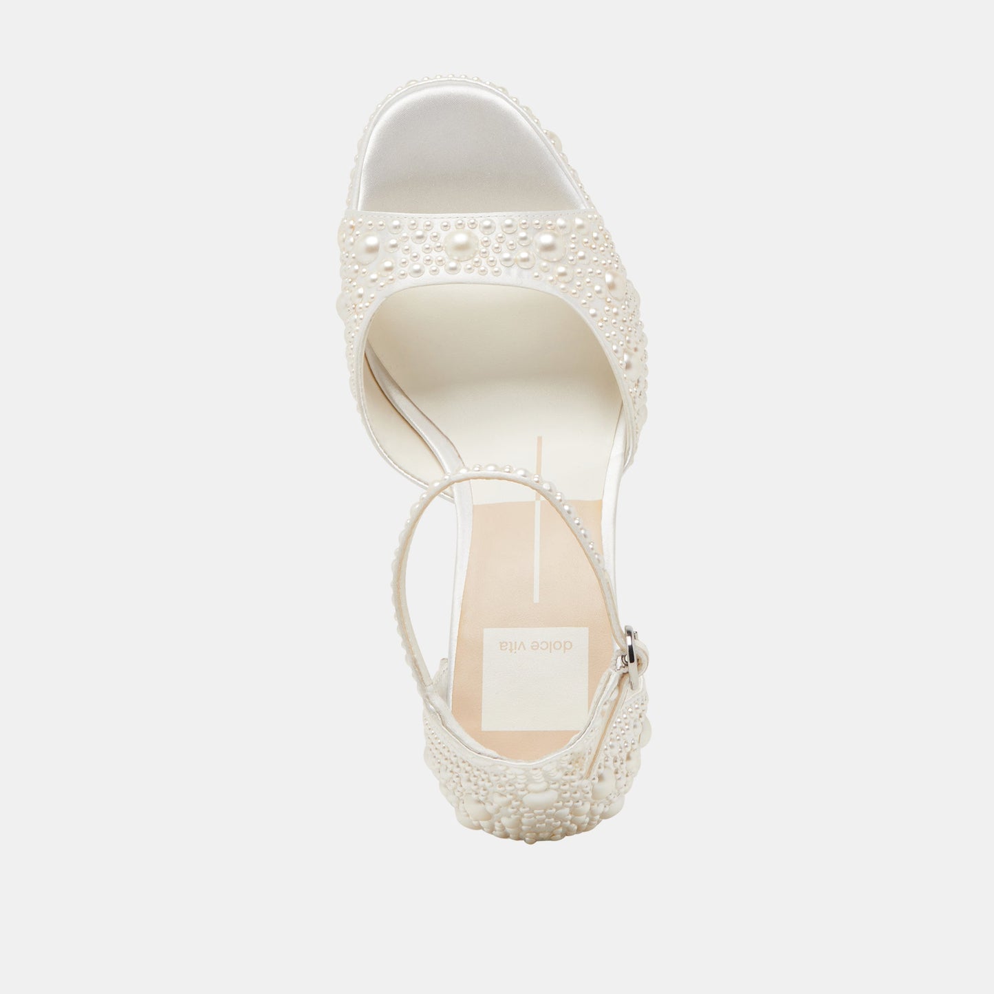 PANDRO PEARL HEELS TRUE WHITE SATIN
 – Dolce Vita Dolce Vita Online