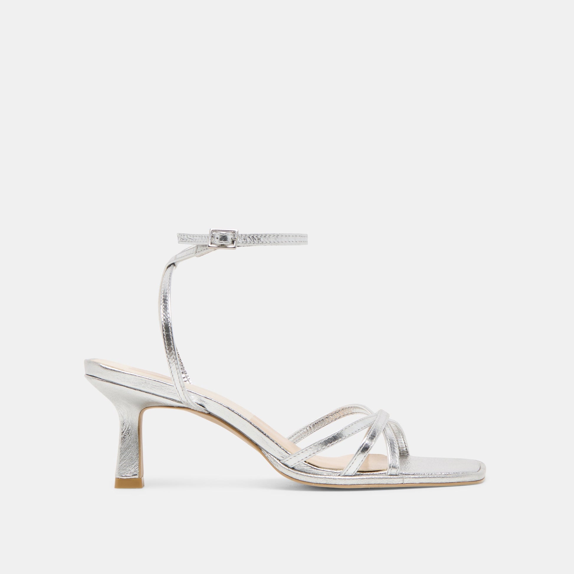 Manji Silver Metallic Leather Heels Dolce Vita Sale