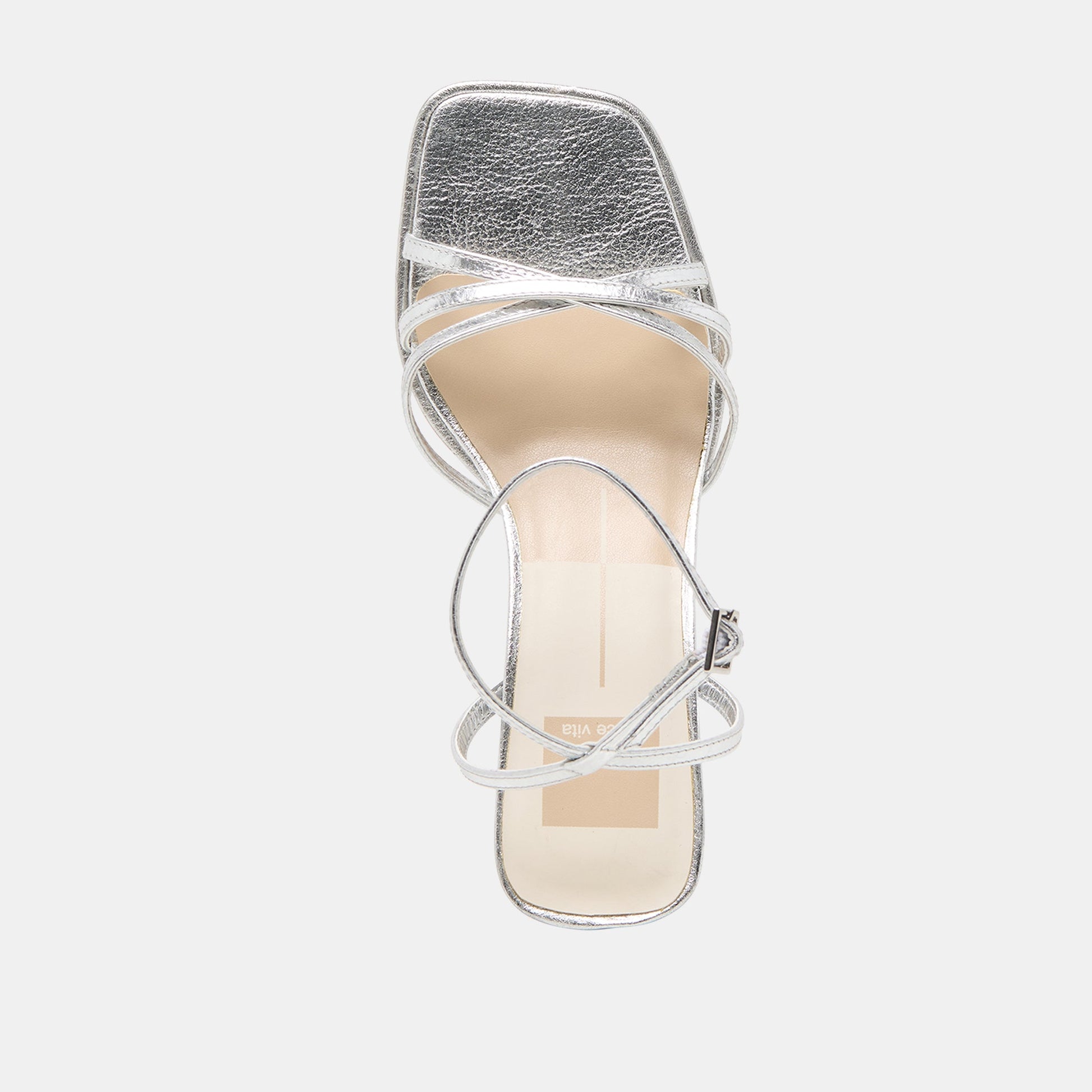 Manji Silver Metallic Leather Heels Dolce Vita Sale